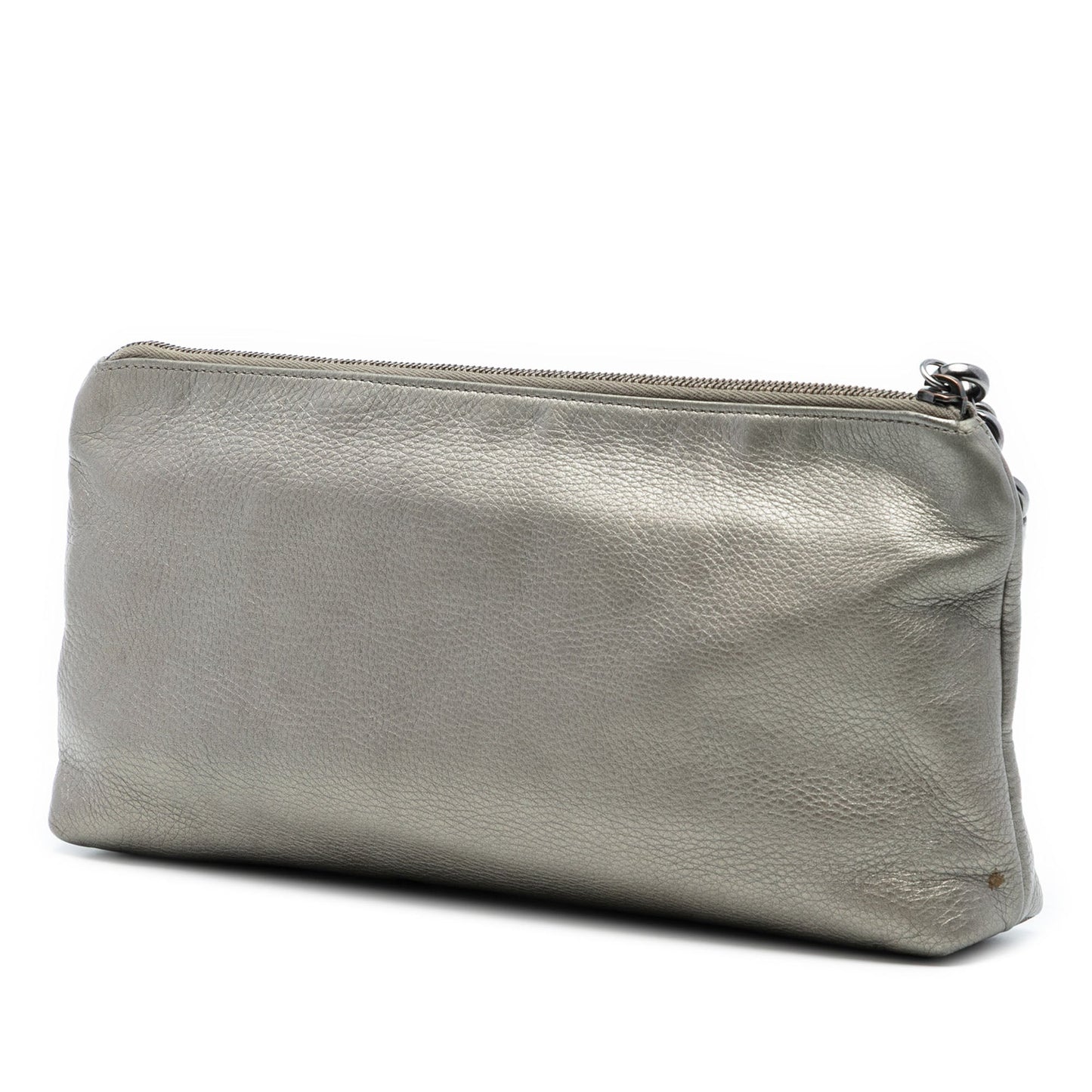 Gucci Metallic Leather Sienna Tassel Clutch