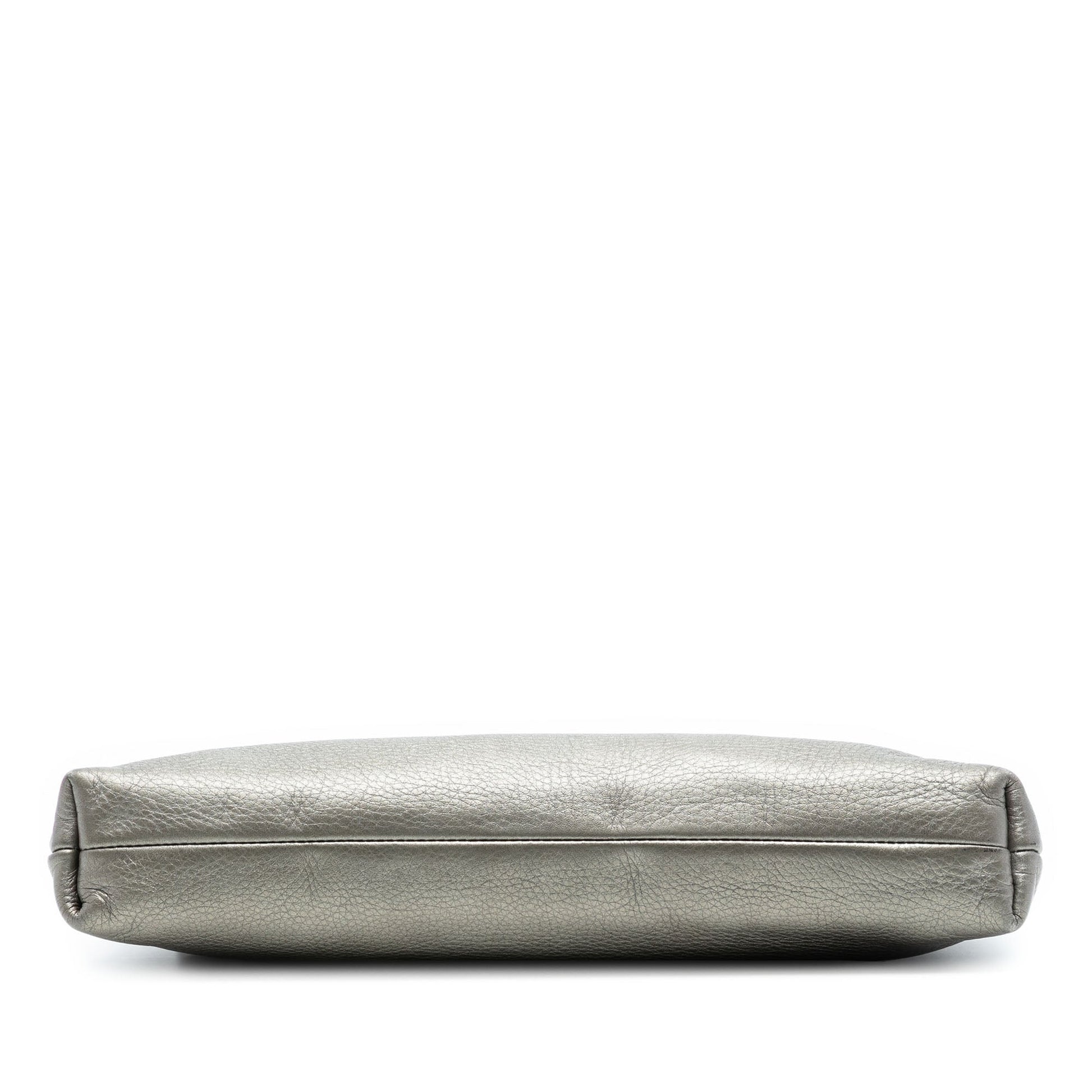 Gucci Metallic Leather Sienna Tassel Clutch