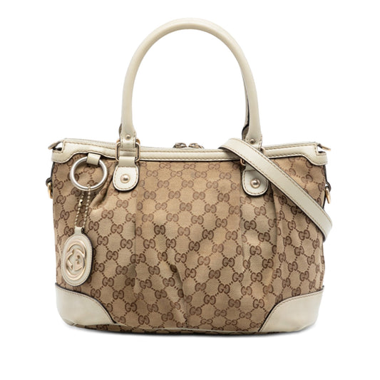 Gucci GG Canvas Sukey Satchel