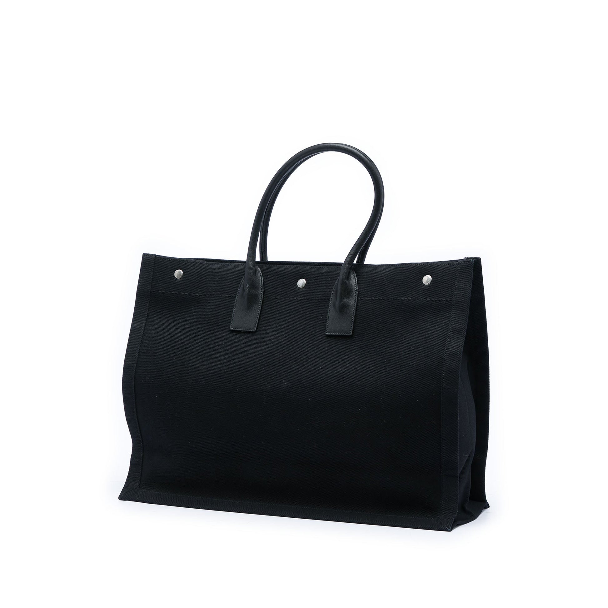 Saint Laurent Large Canvas Rive Gauche Tote