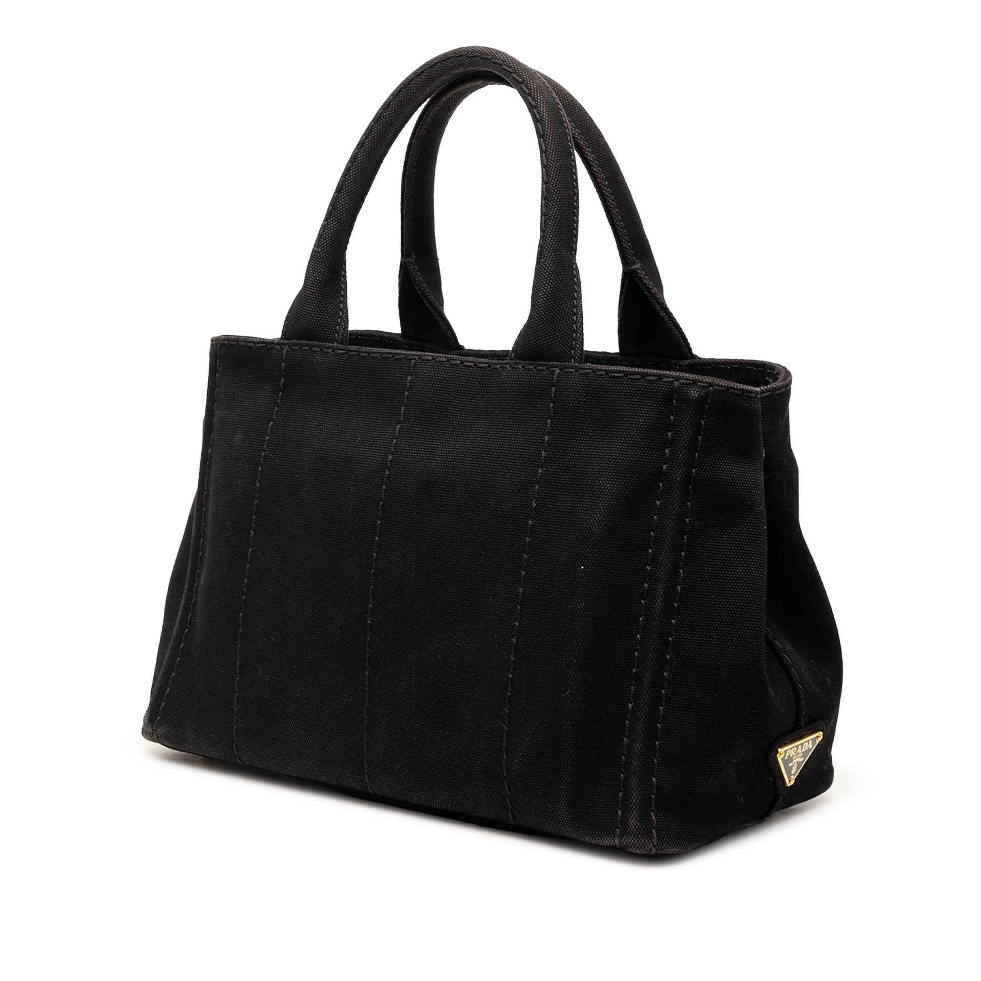 Prada Small Canvas Canapa Logo Satchel