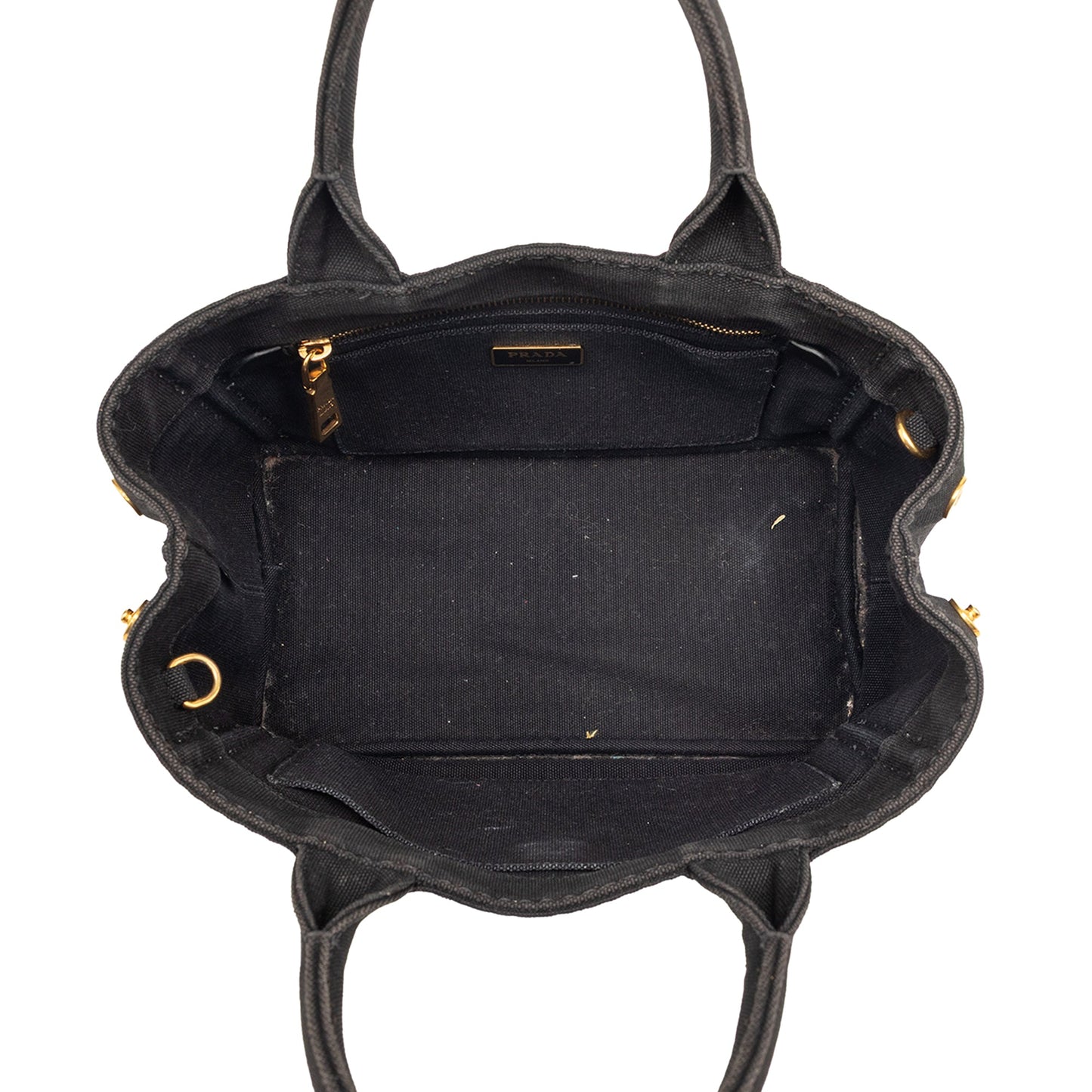 Prada Small Canvas Canapa Logo Satchel