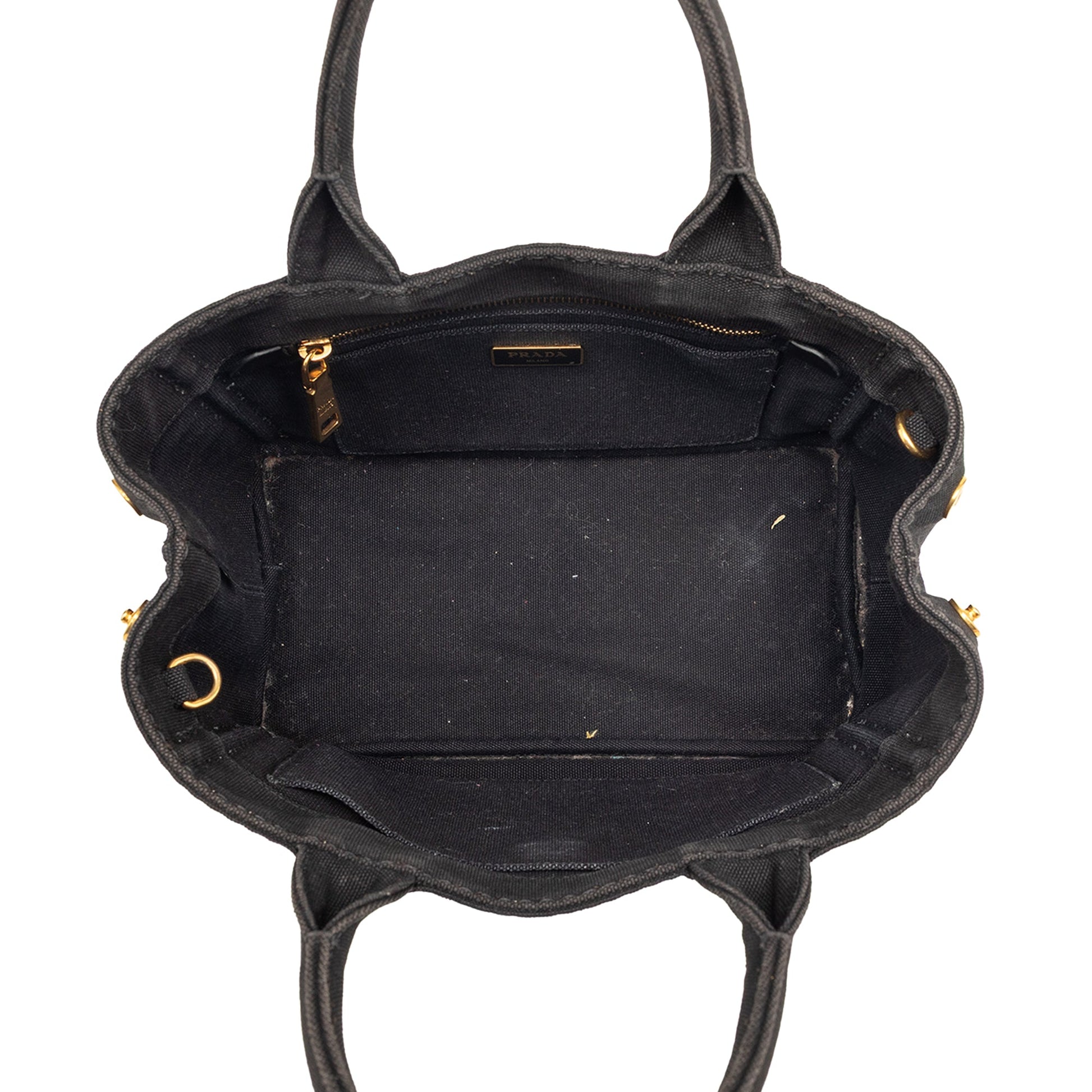 Prada Small Canvas Canapa Logo Satchel