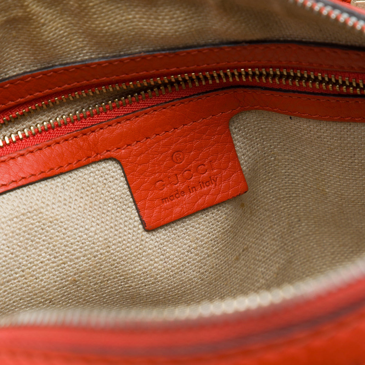 Gucci Small GG Canvas Belted Boston Bag