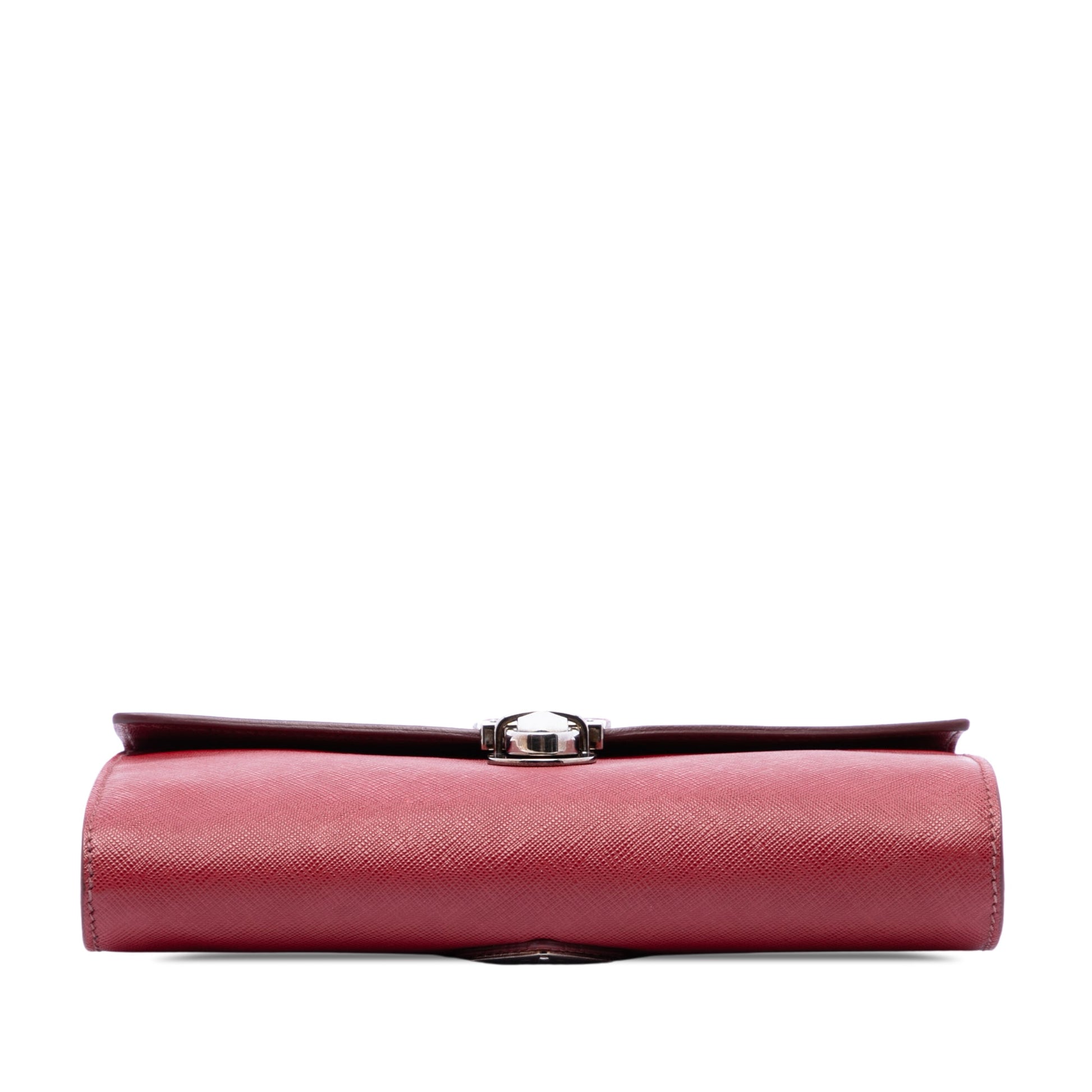 Prada Saffiano Envelope Pushlock Clutch