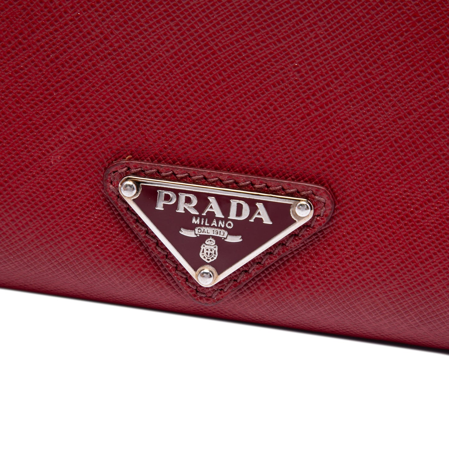 Prada Saffiano Envelope Pushlock Clutch