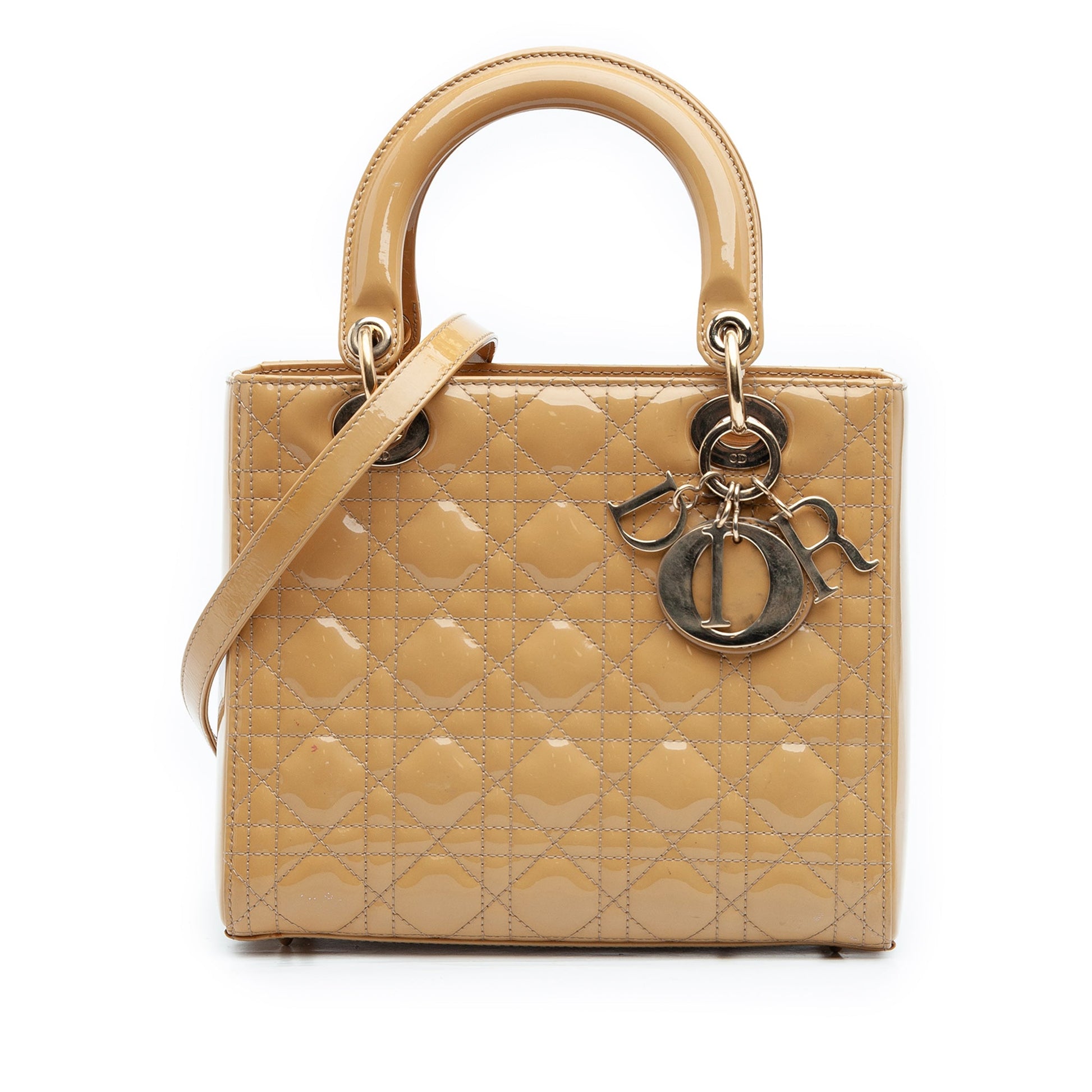 Dior Medium Patent Cannage Lady Dior