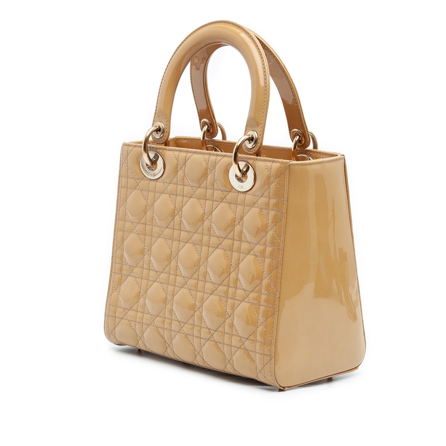Dior Medium Patent Cannage Lady Dior