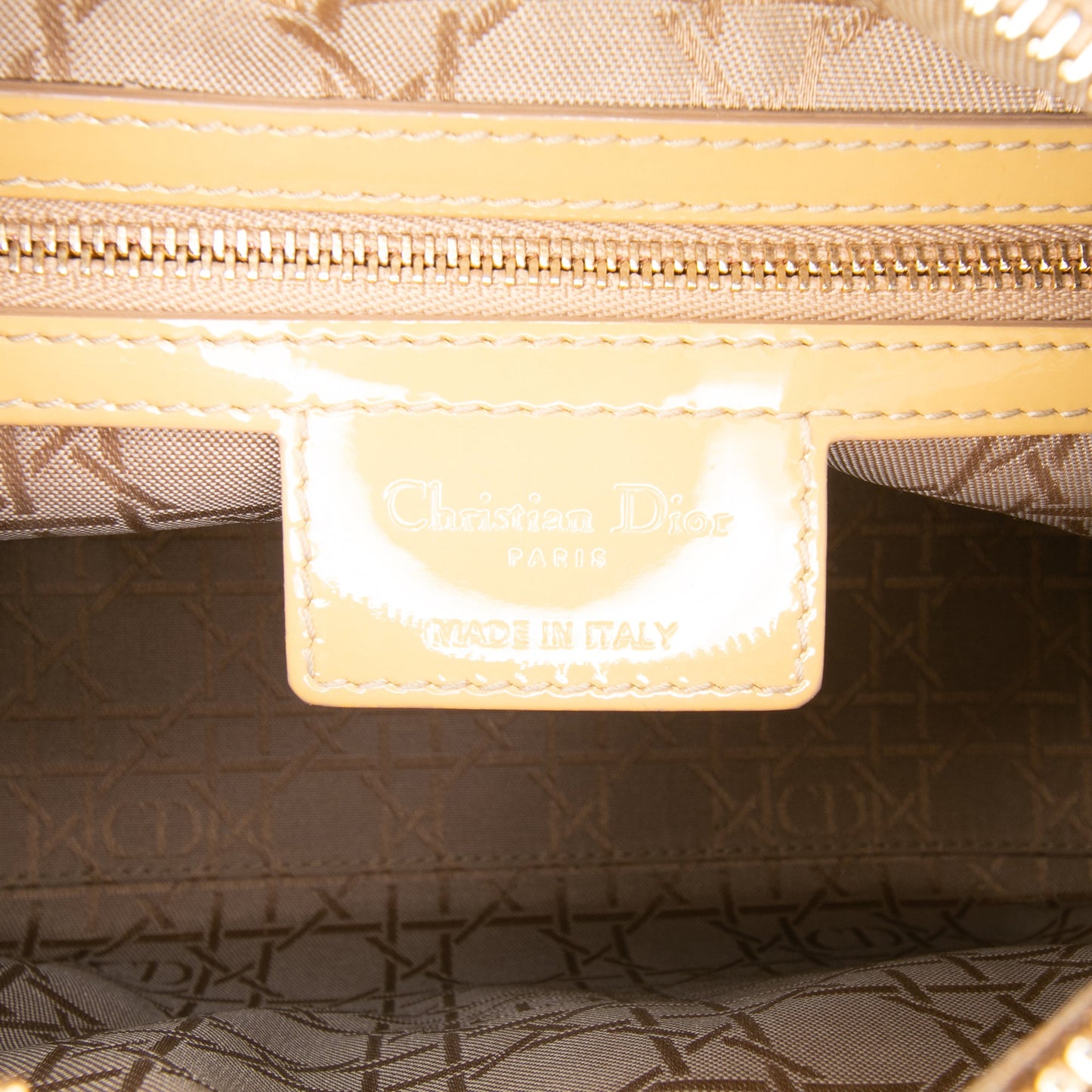 Dior Medium Patent Cannage Lady Dior