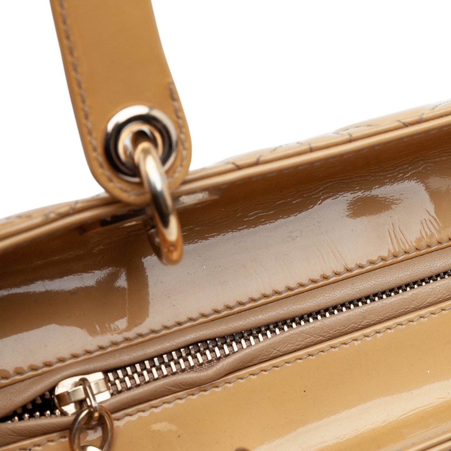 Dior Medium Patent Cannage Lady Dior