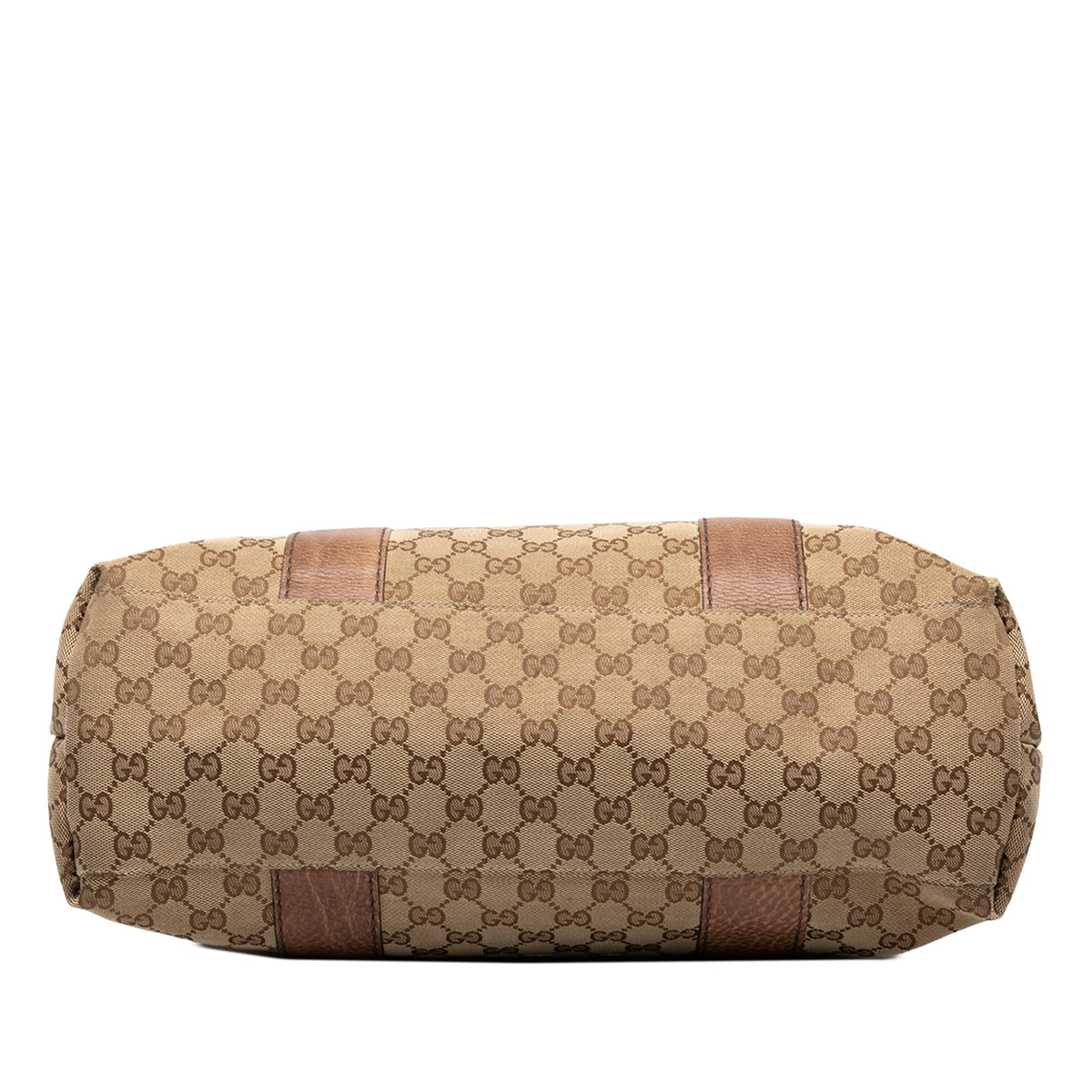 Gucci Medium GG Canvas Bamboo Libeccio Tote — Beige