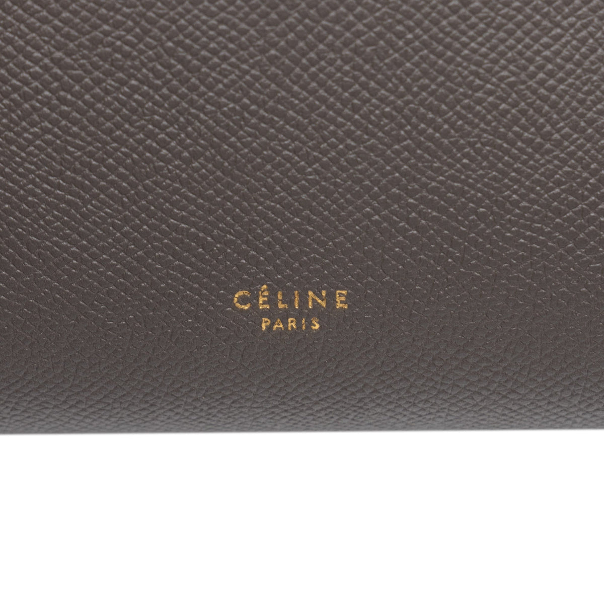 Celine Micro Grained Calfskin Belt Bag — Gray