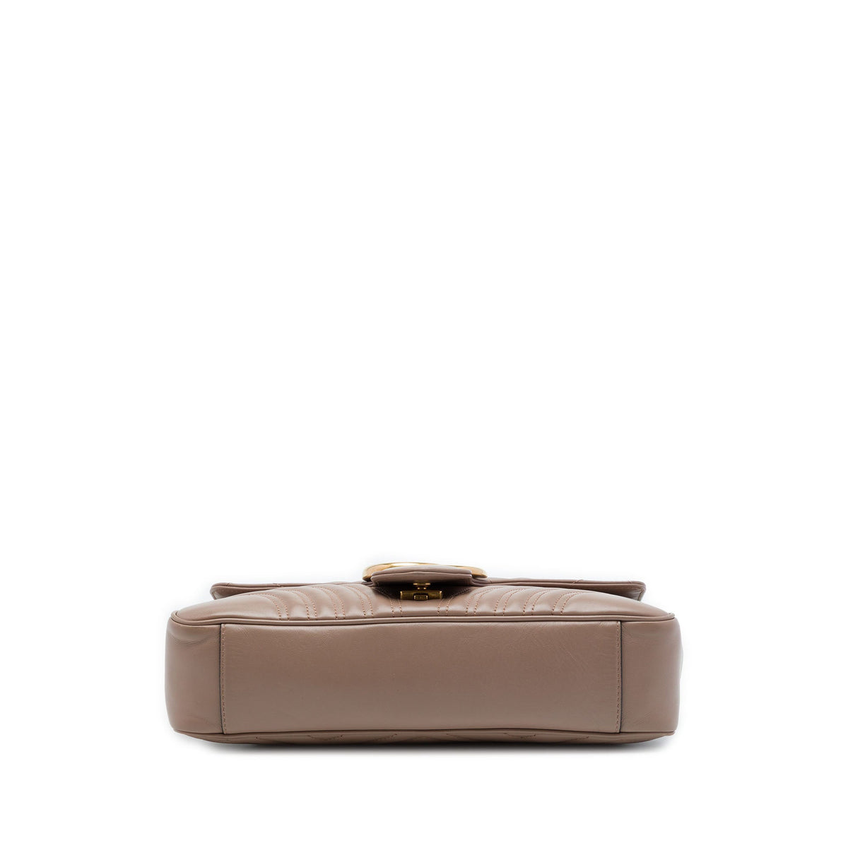 Gucci Large GG Marmont Matelasse Calfskin Shoulder Bag — Brown