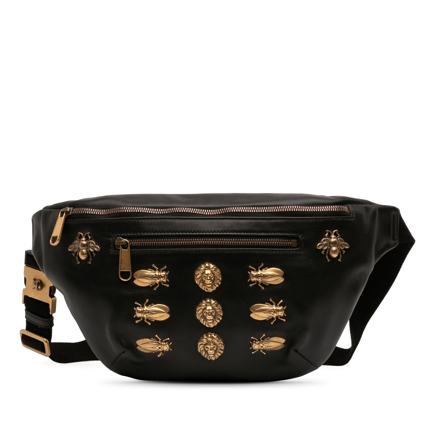 Leather Animalier Belt Bag
