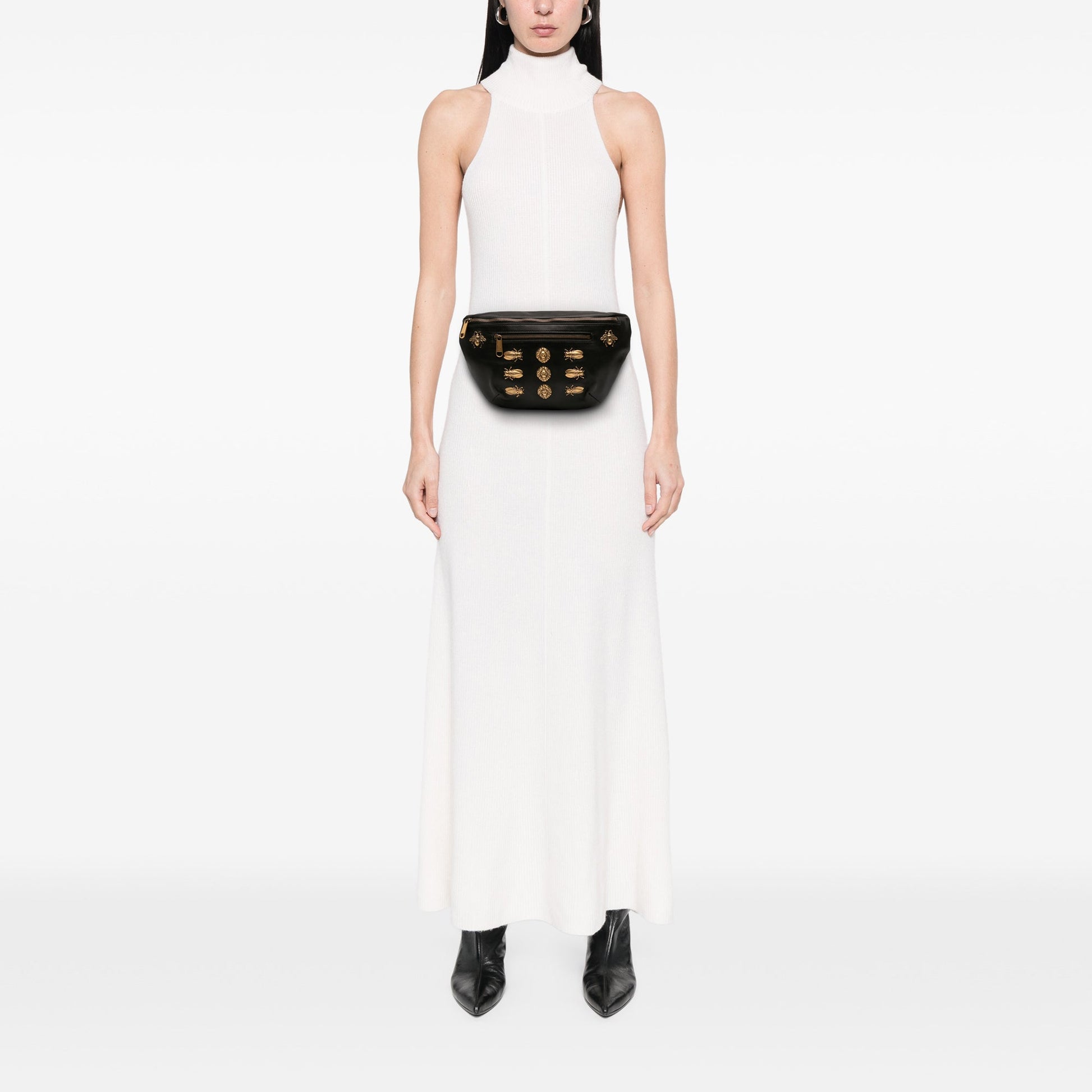 Leather Animalier Belt Bag