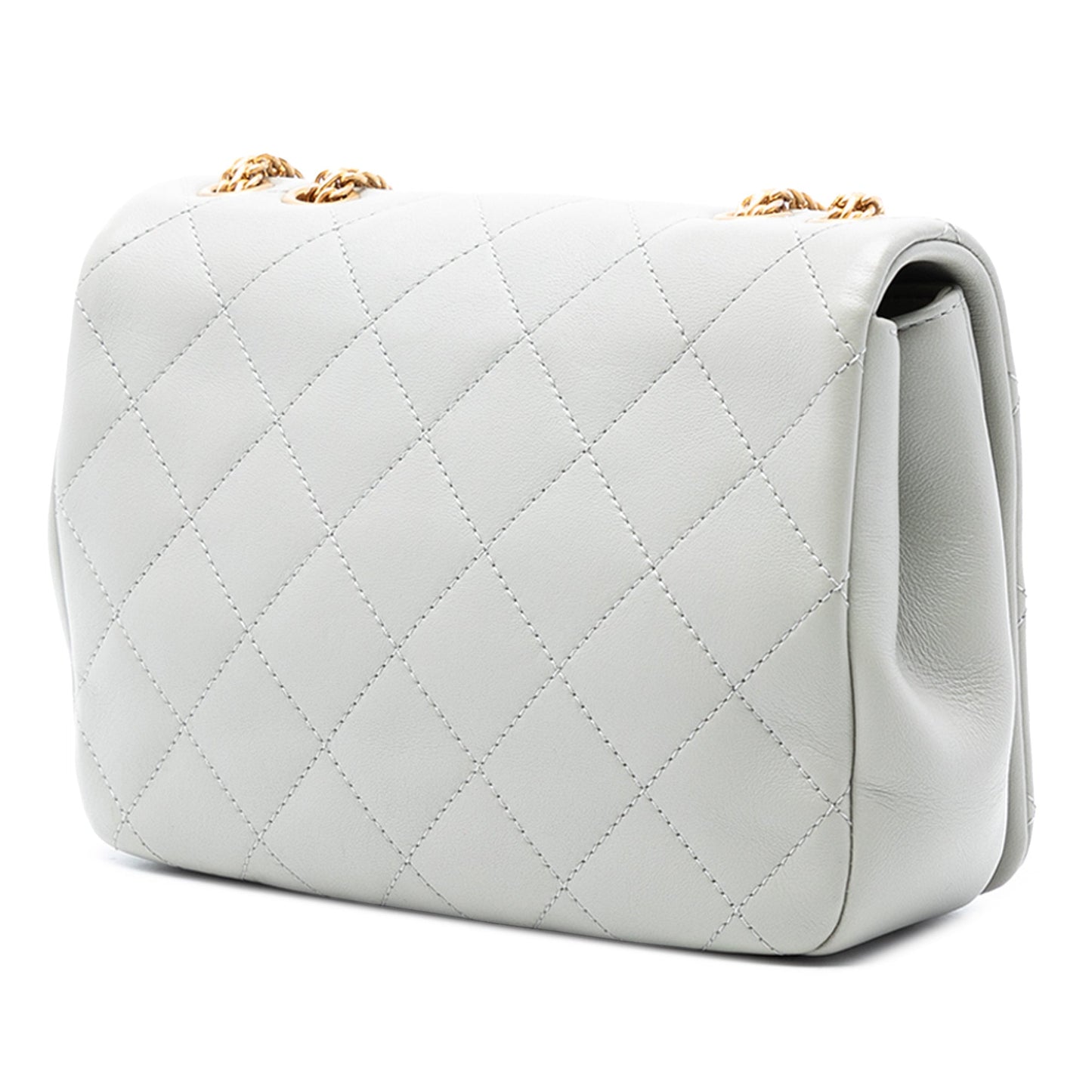 Chanel Small Quilted Lambskin On And On Chain Flap