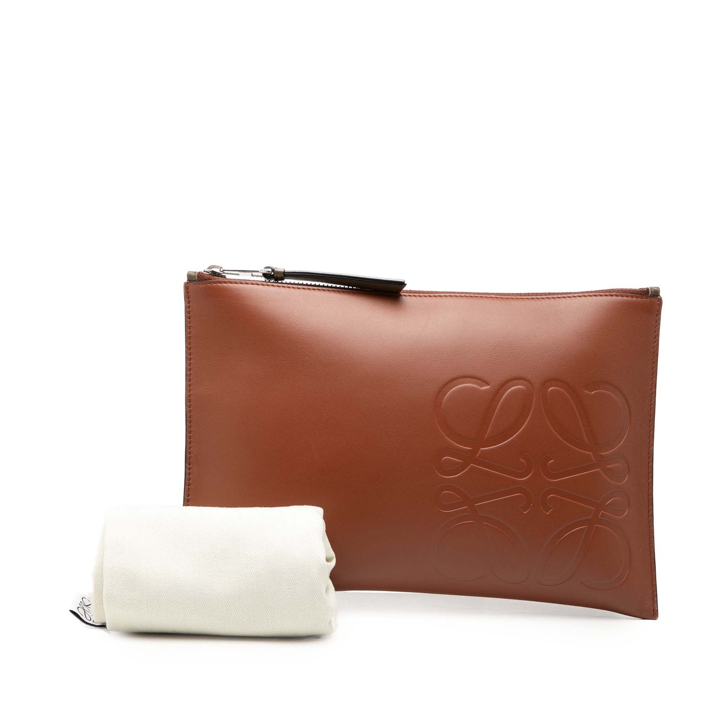 LOEWE Leather Anagram Flat Pouch