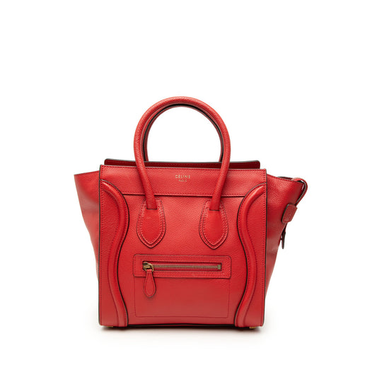 Celine Micro Calfskin Luggage Tote