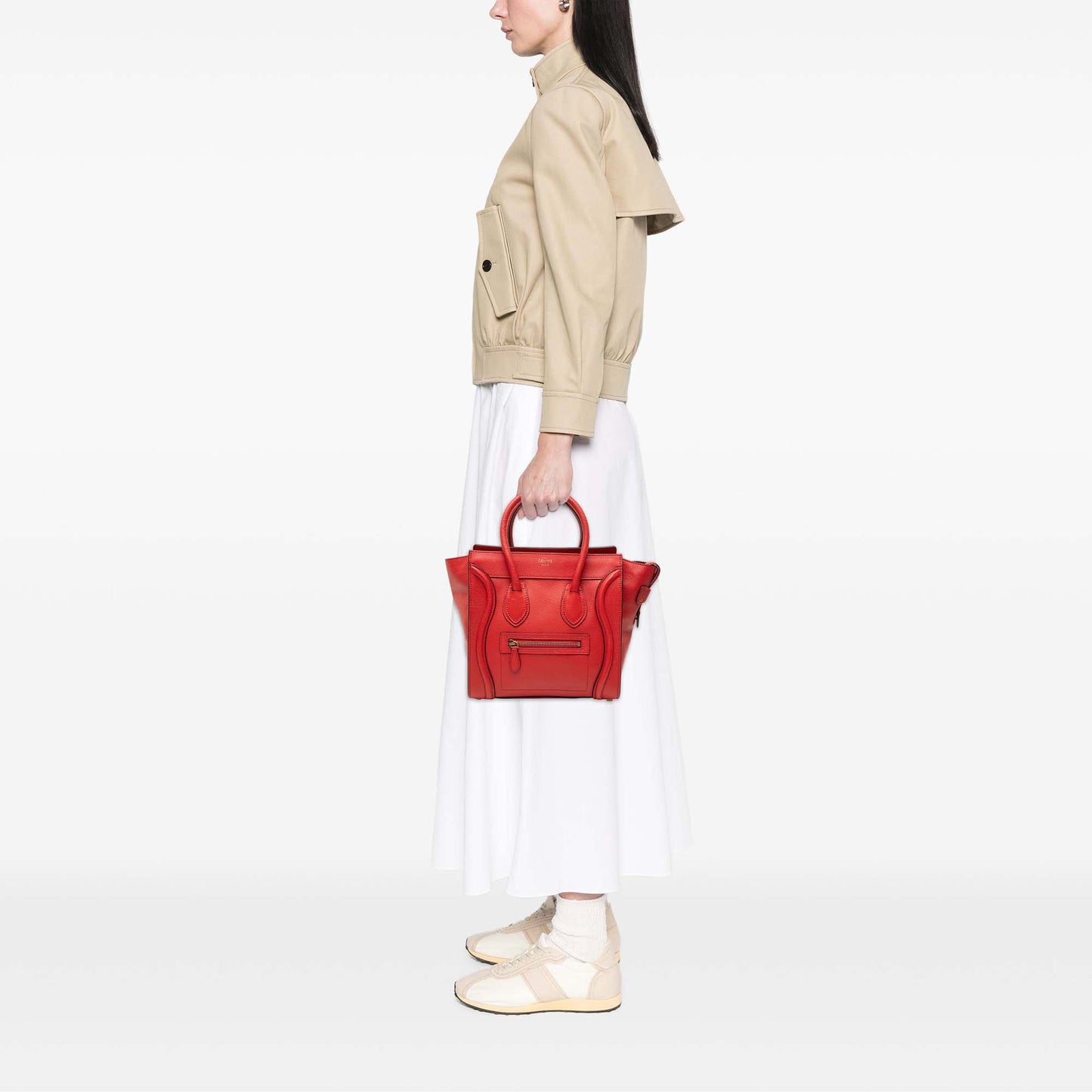 Celine Micro Calfskin Luggage Tote