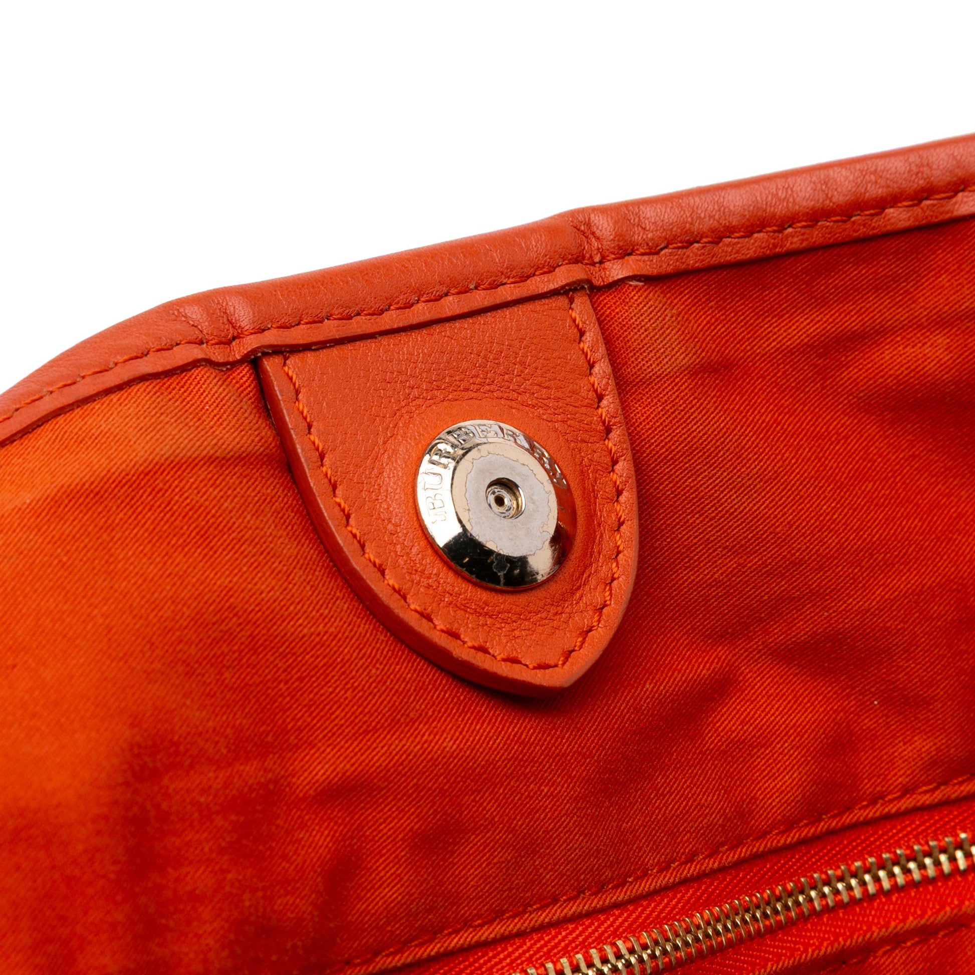 Burberry Small Leather Trimmed Haymarket Check Coated Canvas Canterbury Tote