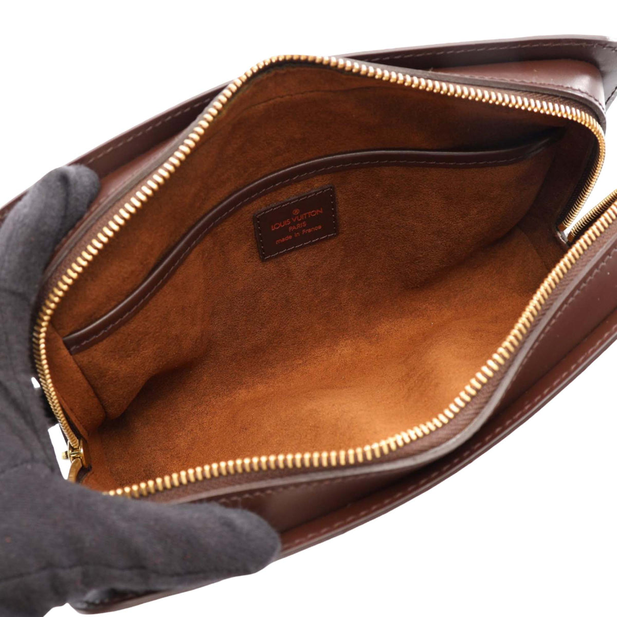 Louis Vuitton Damier Ebene Saint Louis Pochette — Brown