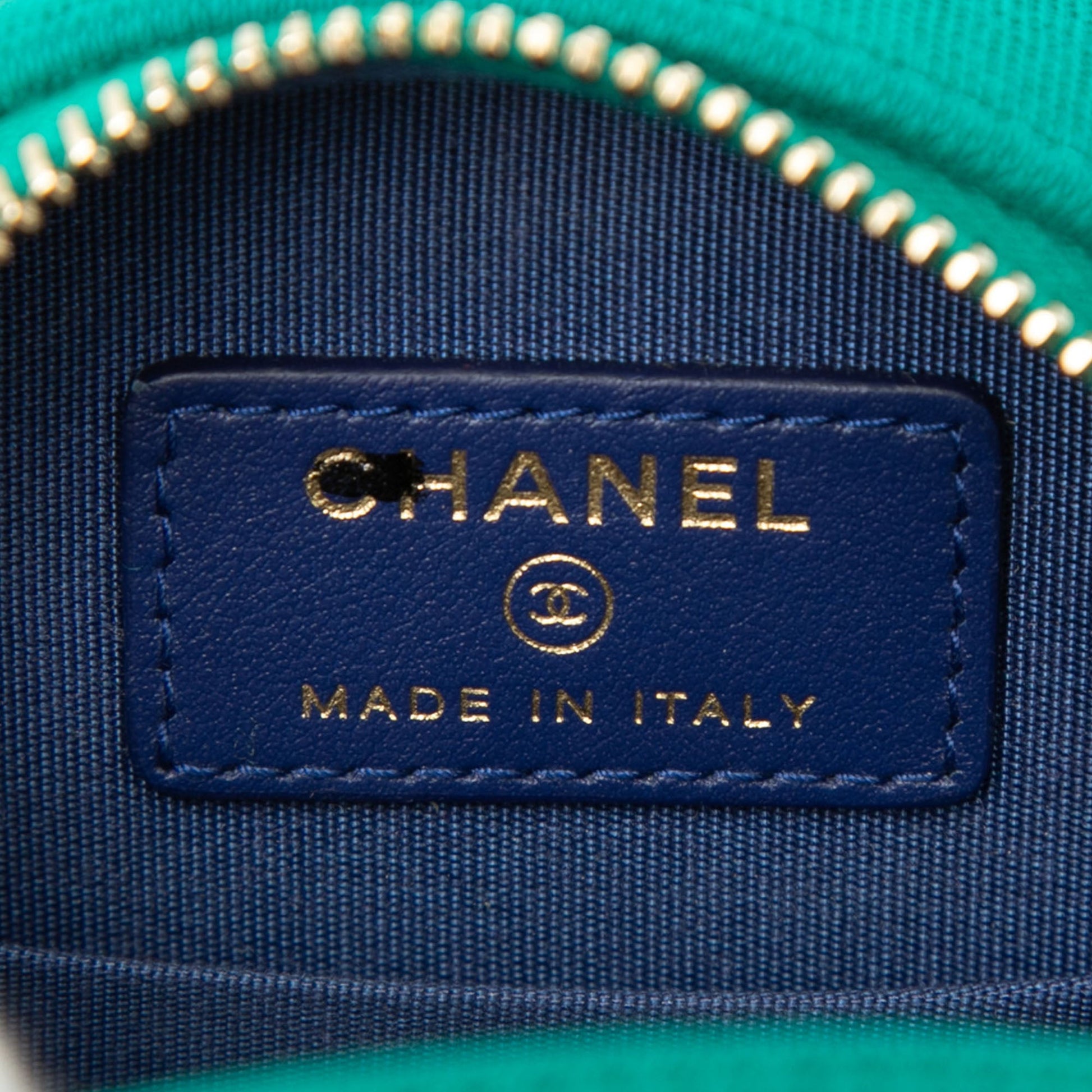 Chanel Tricolor Jersey CC Filigree Round Crossbody
