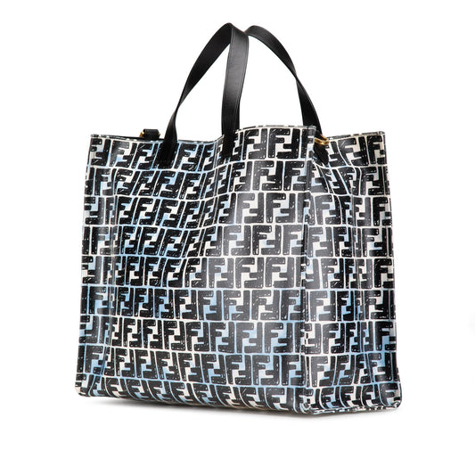 Fendi Joshua Vides Zucca Coated Canvas Cloudy Shopper Satchel
