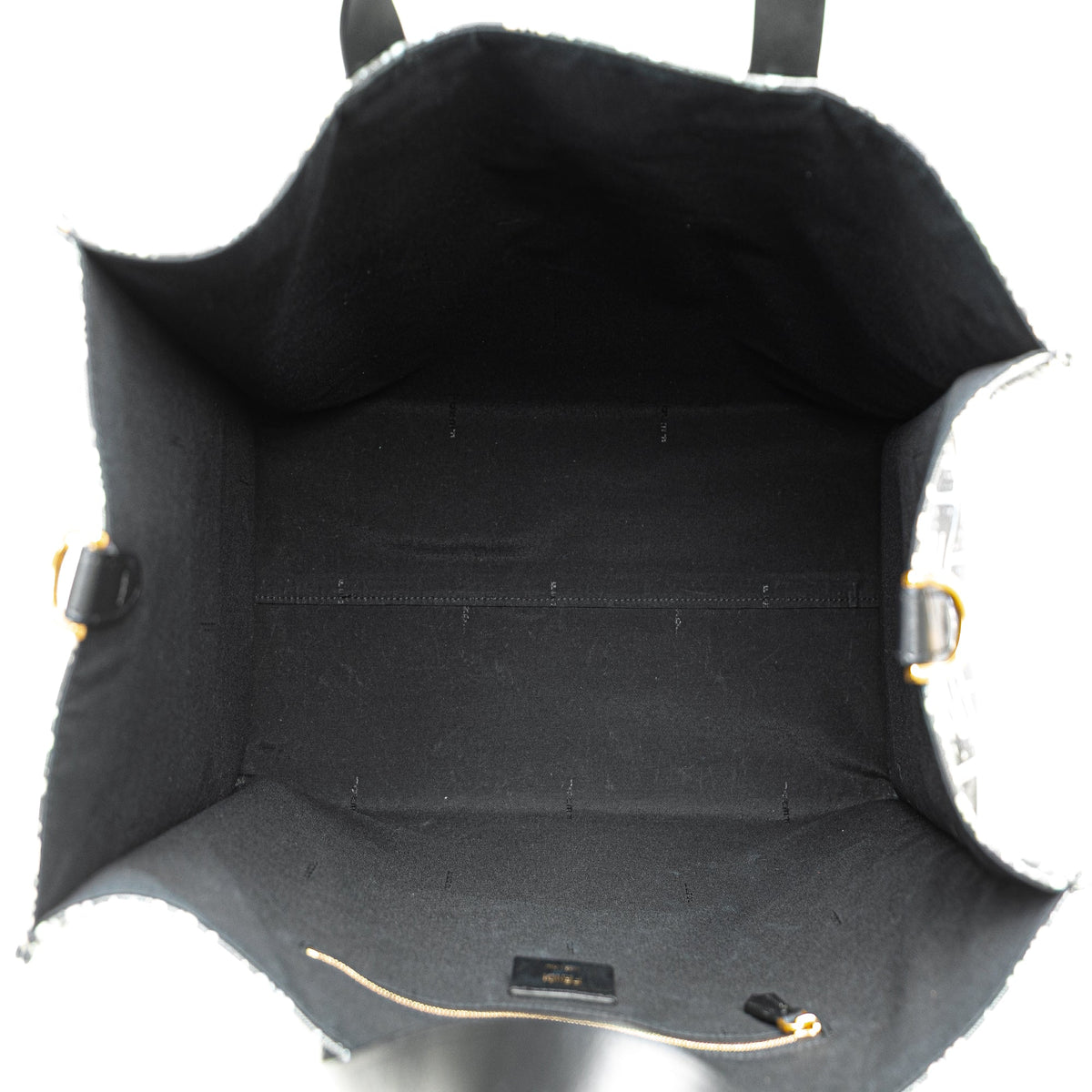Fendi Joshua Vides Zucca Coated Canvas Cloudy Shopper Satchel