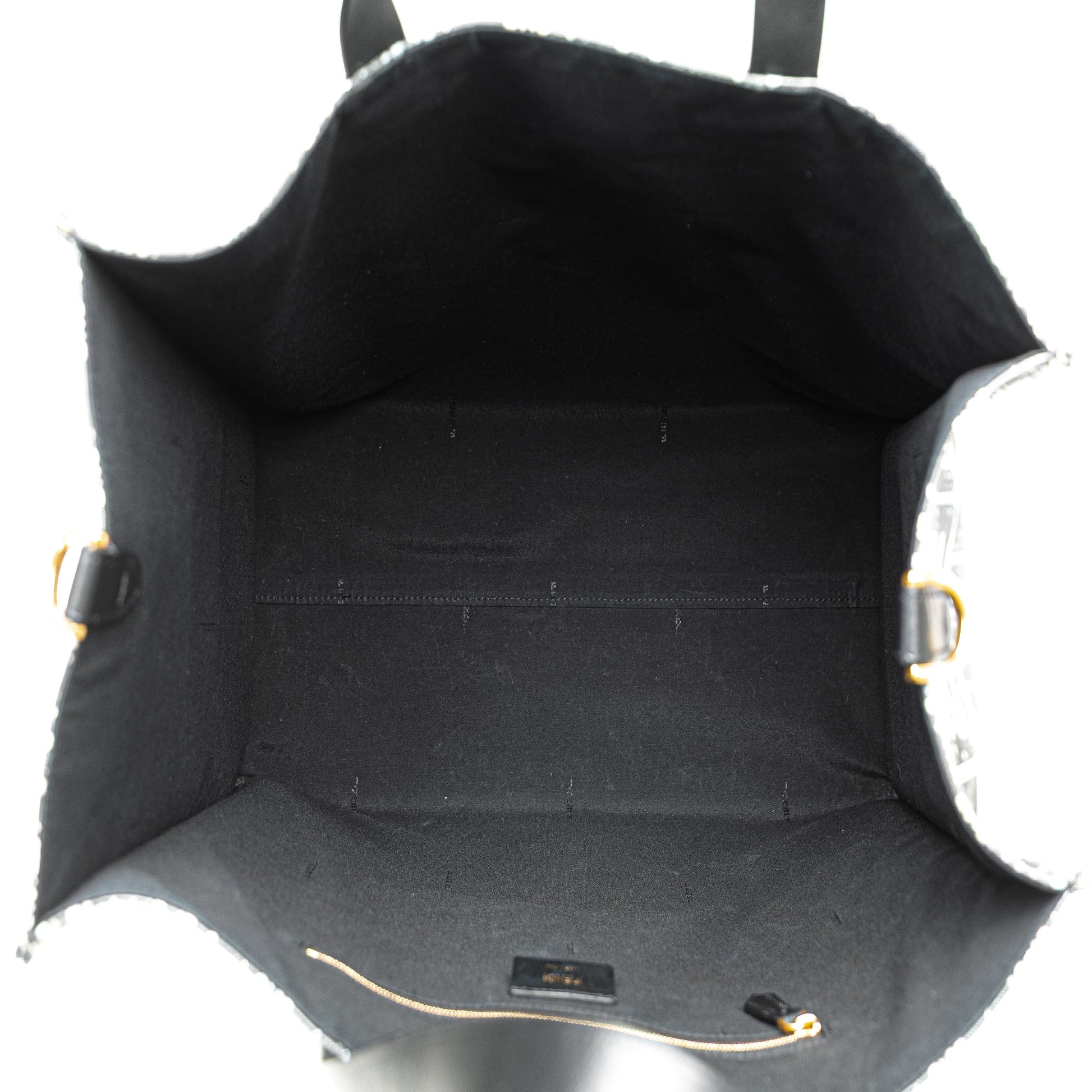 Fendi Joshua Vides Zucca Coated Canvas Cloudy Shopper Satchel