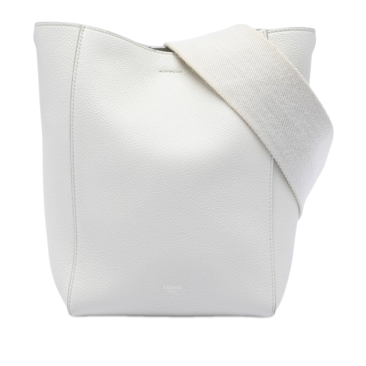 Celine Small Soft Grained Calfskin Seau Sangle Bucket Bag
