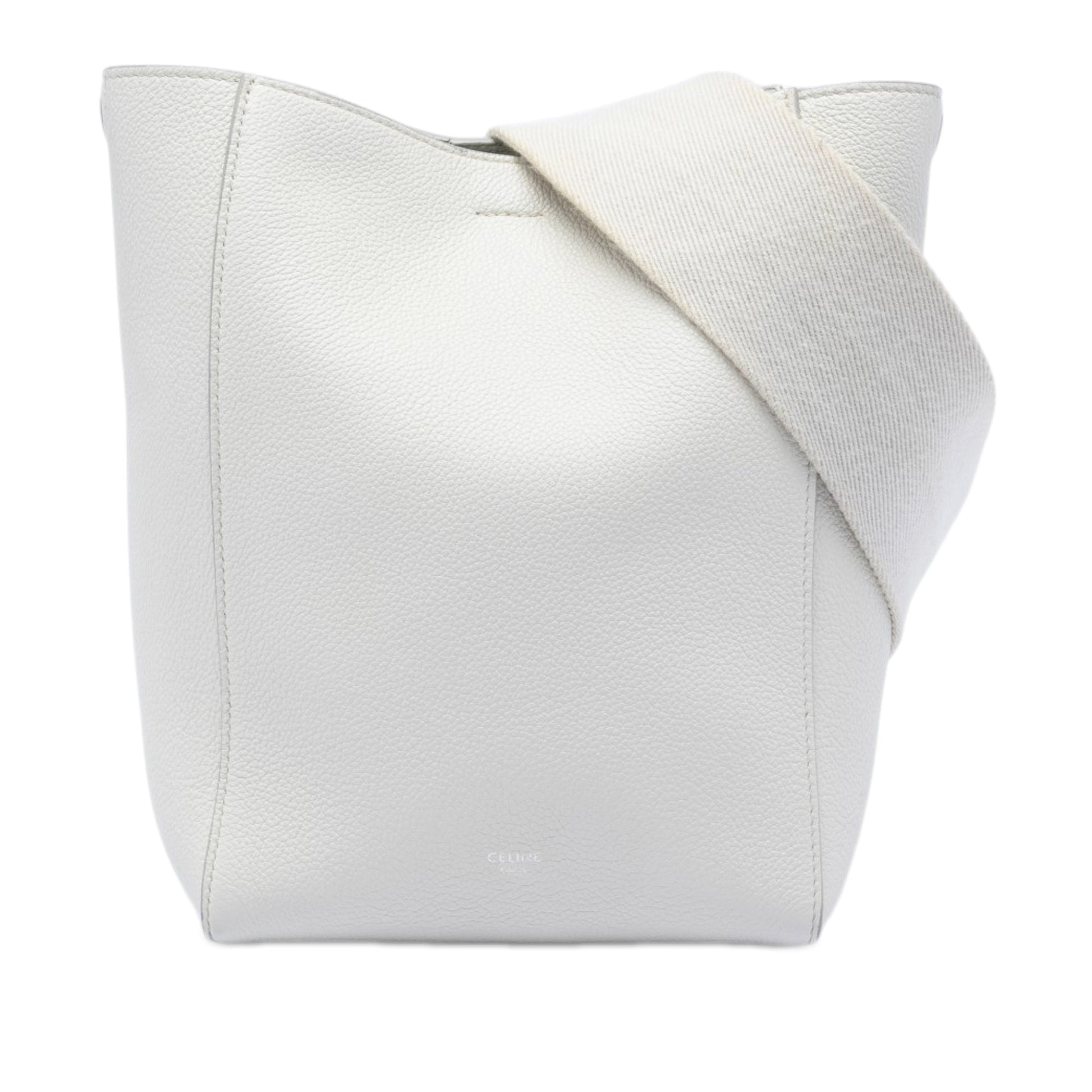 Celine Small Soft Grained Calfskin Seau Sangle Bucket Bag