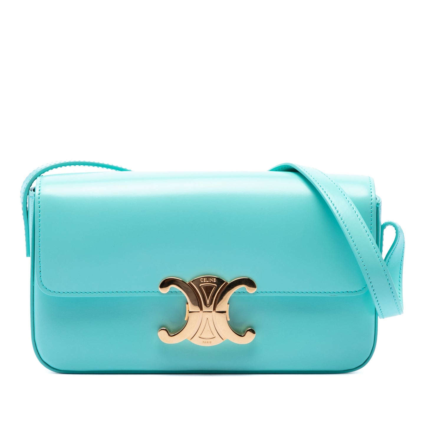 Celine Shiny Calfskin Claude Shoulder Bag