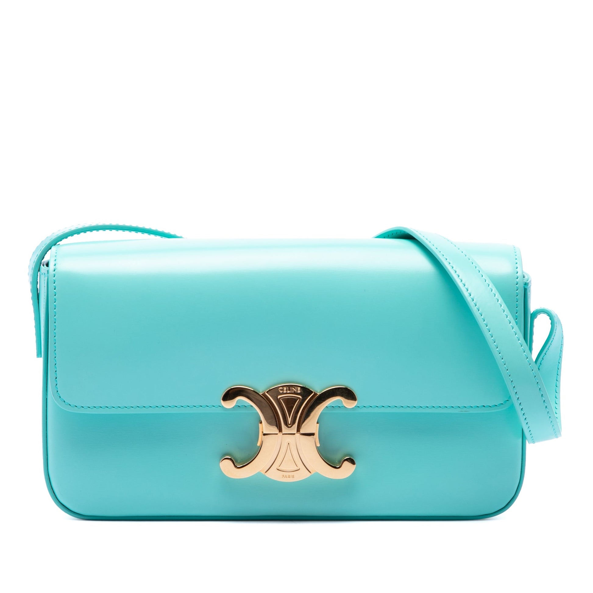 Celine Shiny Calfskin Claude Shoulder Bag