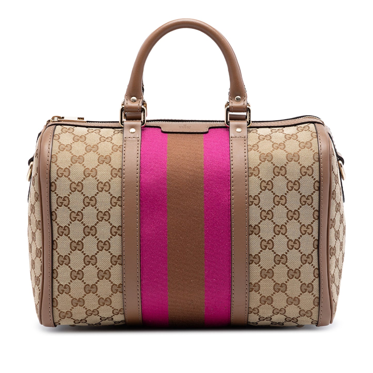 Gucci Medium GG Canvas Web Joy Boston Bag