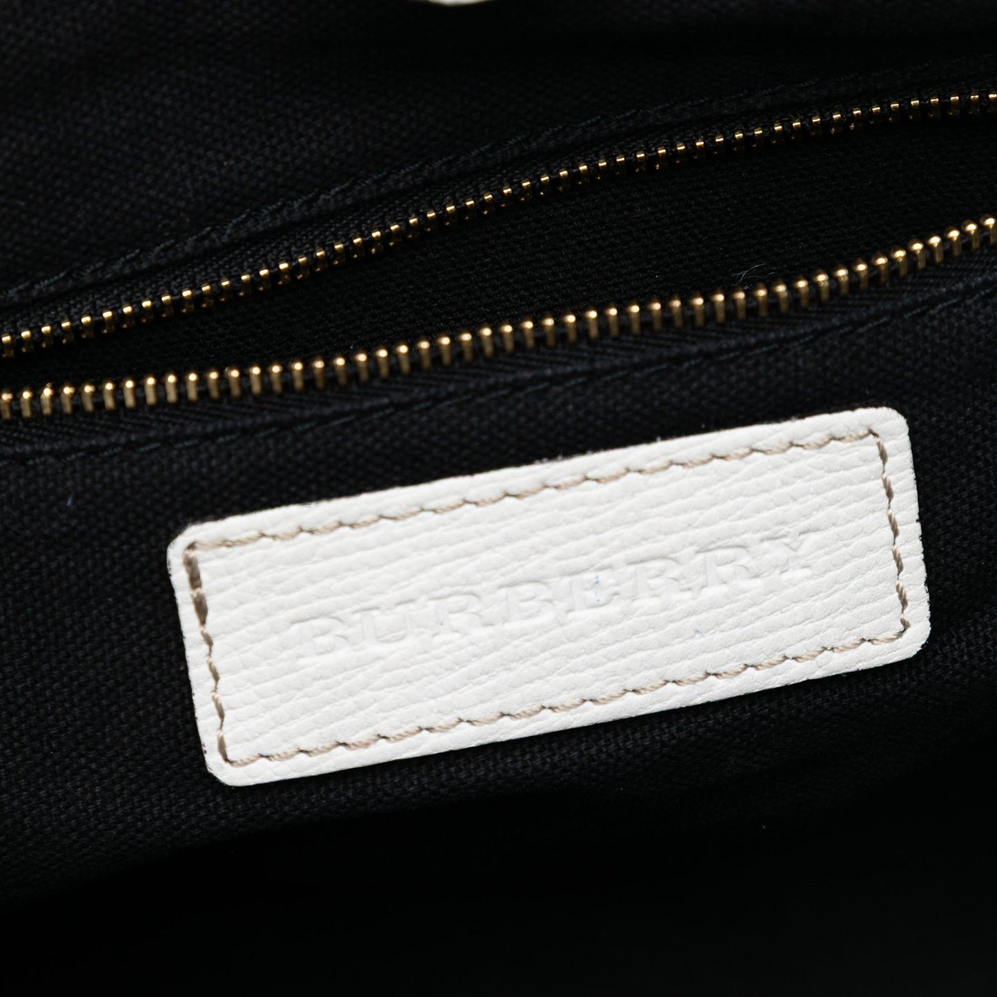 Burberry Small Leather and House Check Canvas Canterbury Tote