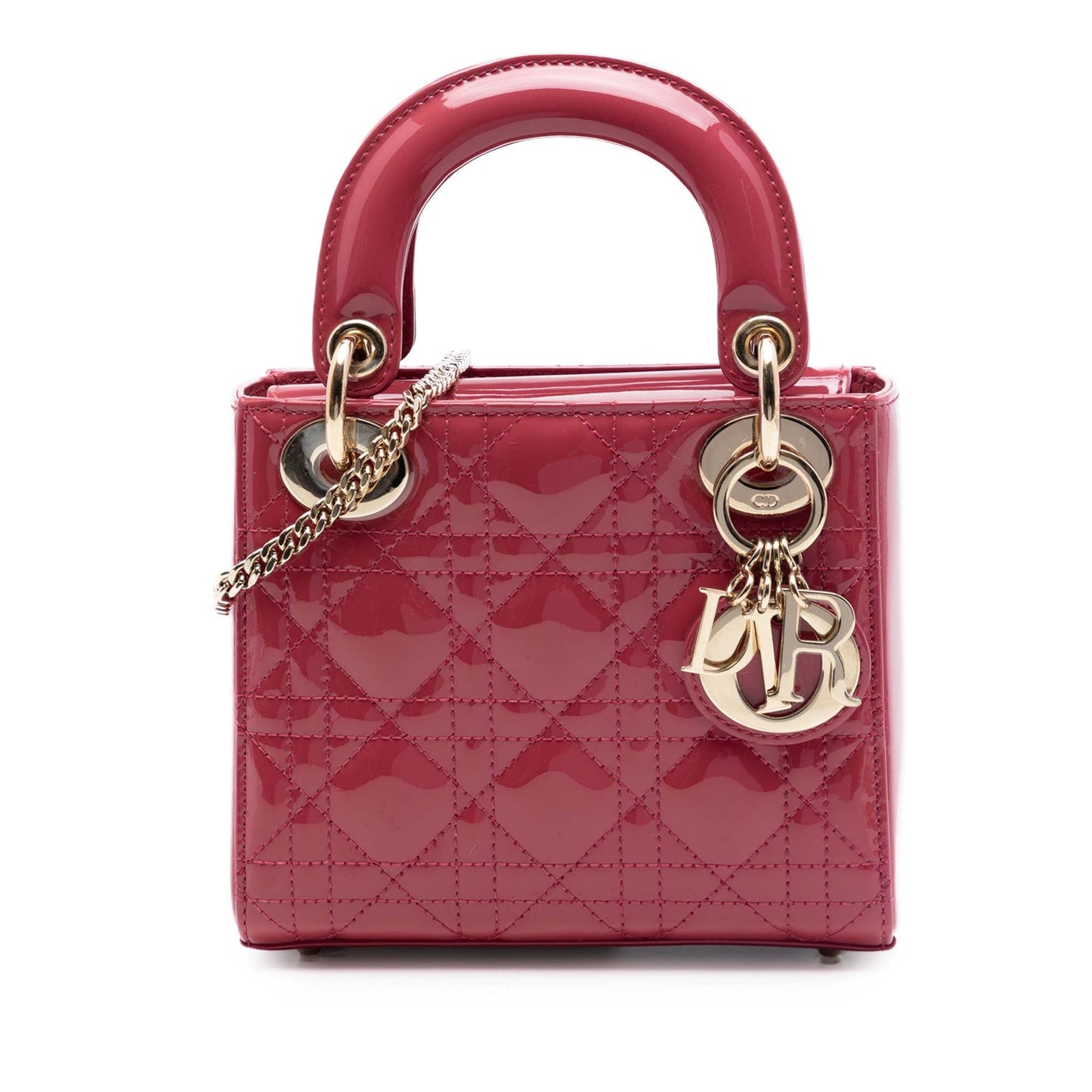 Dior Mini Patent Cannage Lady Dior