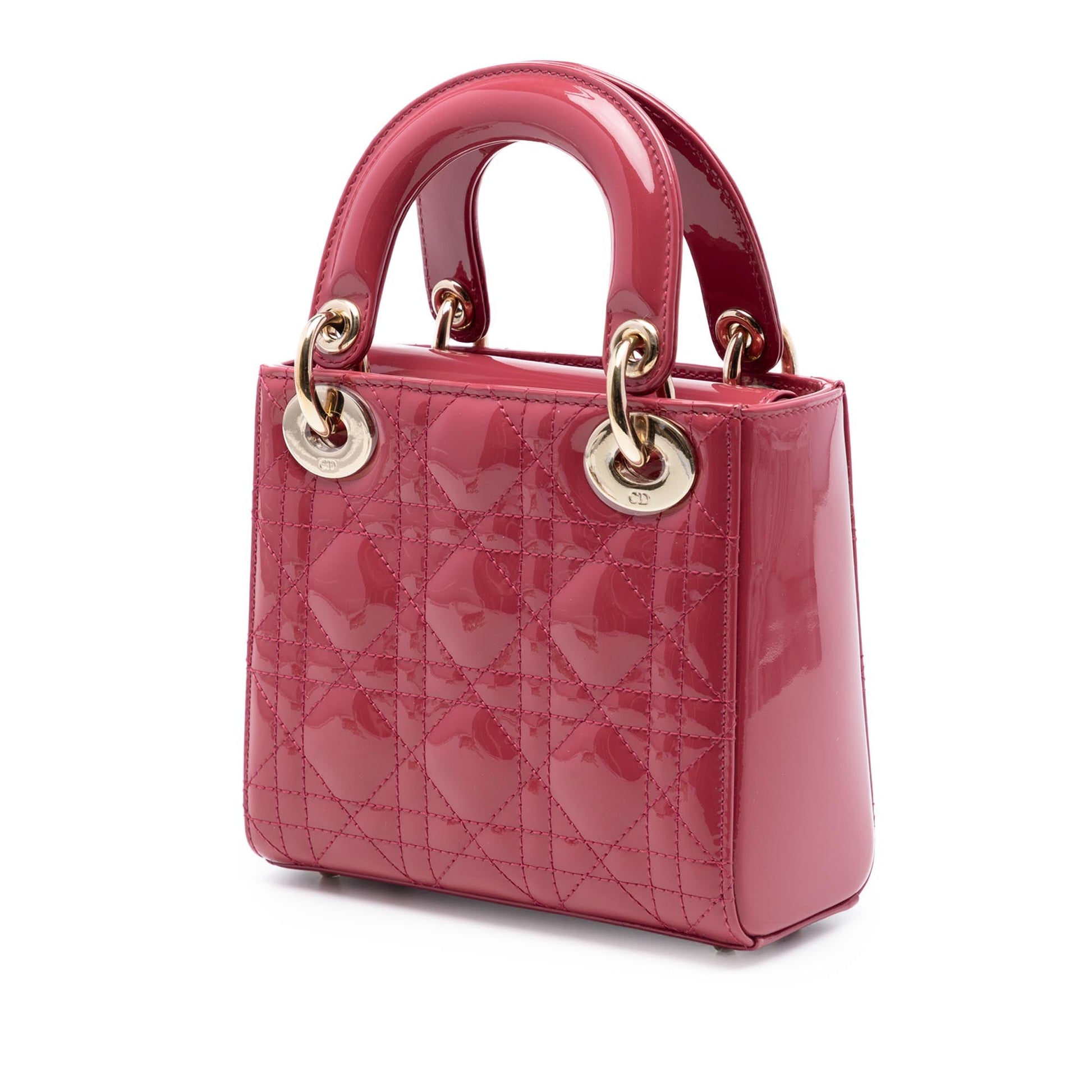 Dior Mini Patent Cannage Lady Dior