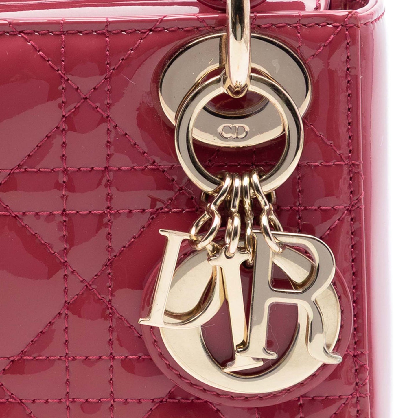 Dior Mini Patent Cannage Lady Dior