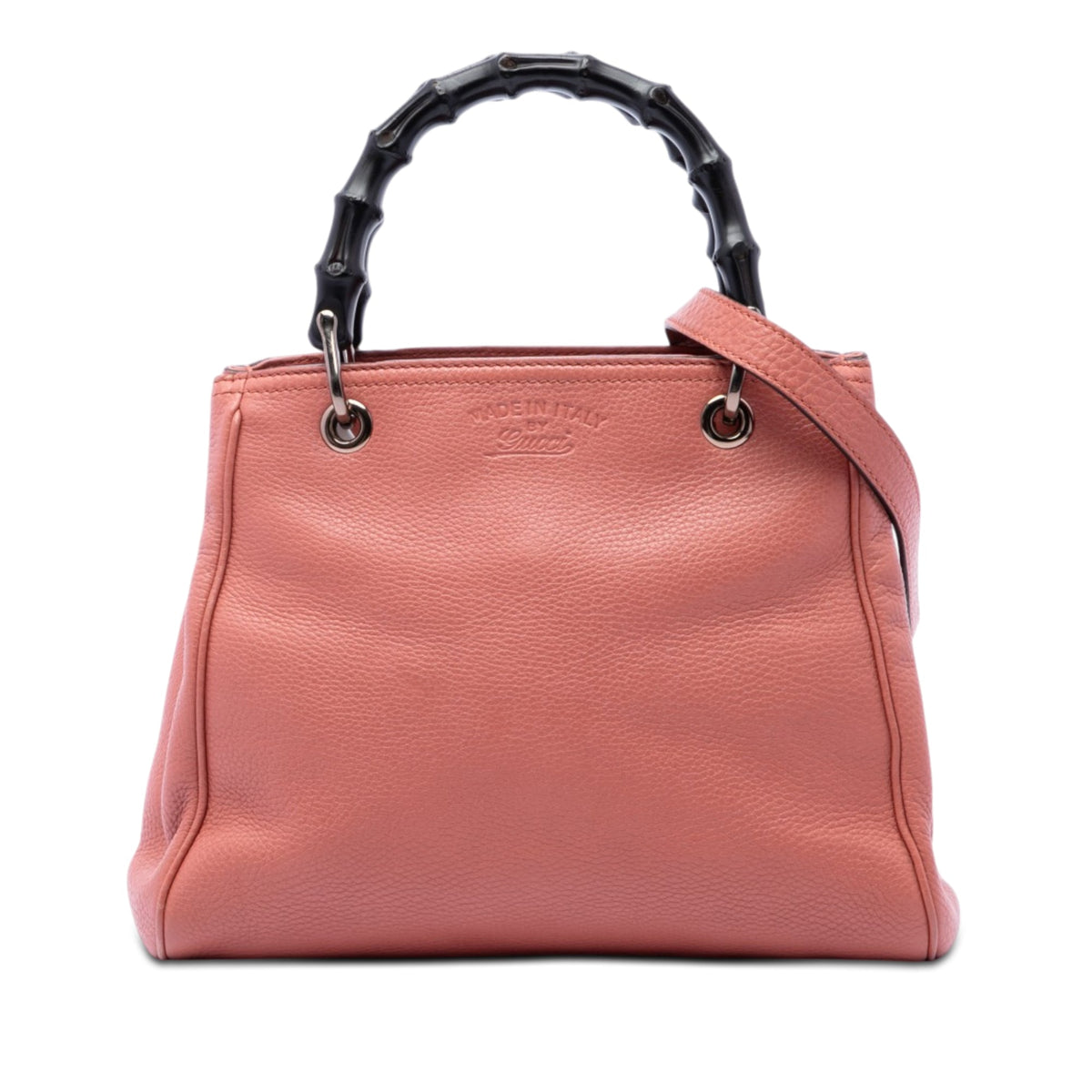 Gucci Small Calfskin Bamboo Shopper Satchel