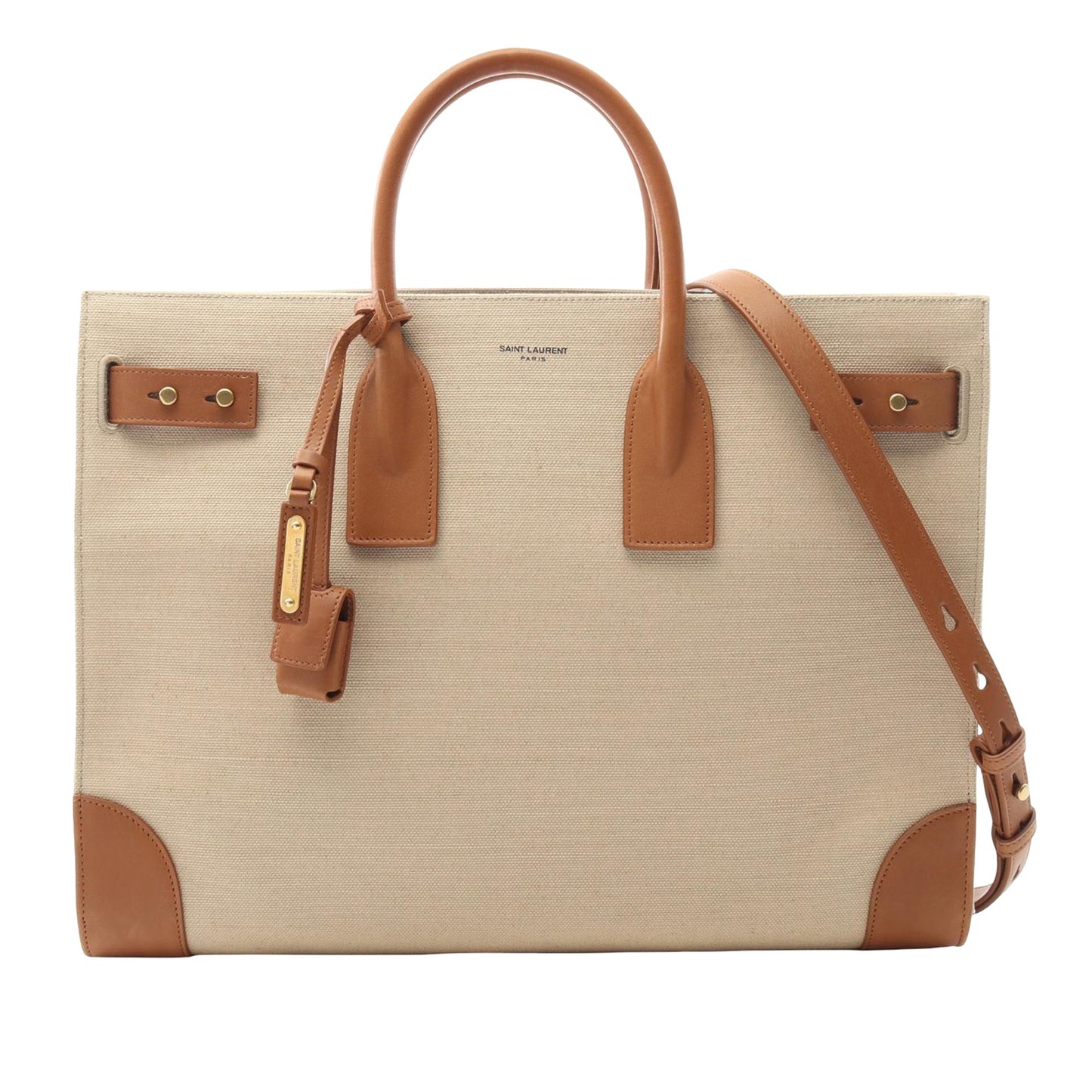 Saint Laurent Large Canvas Saint Laurent Sac de Jour Thin Satchel