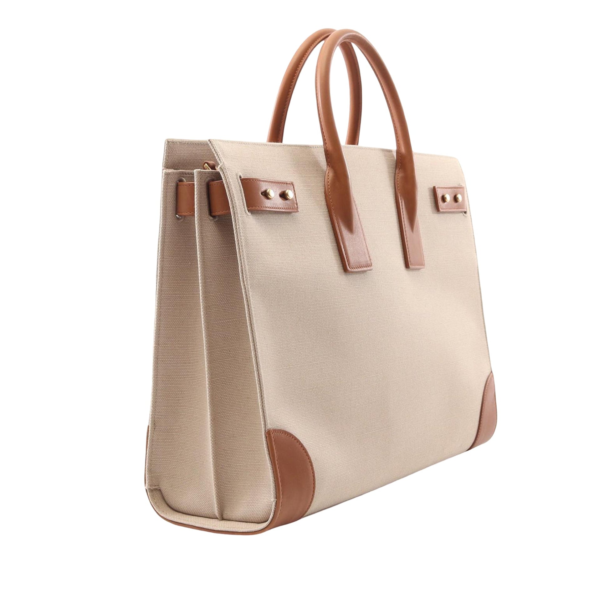 Saint Laurent Large Canvas Saint Laurent Sac de Jour Thin Satchel