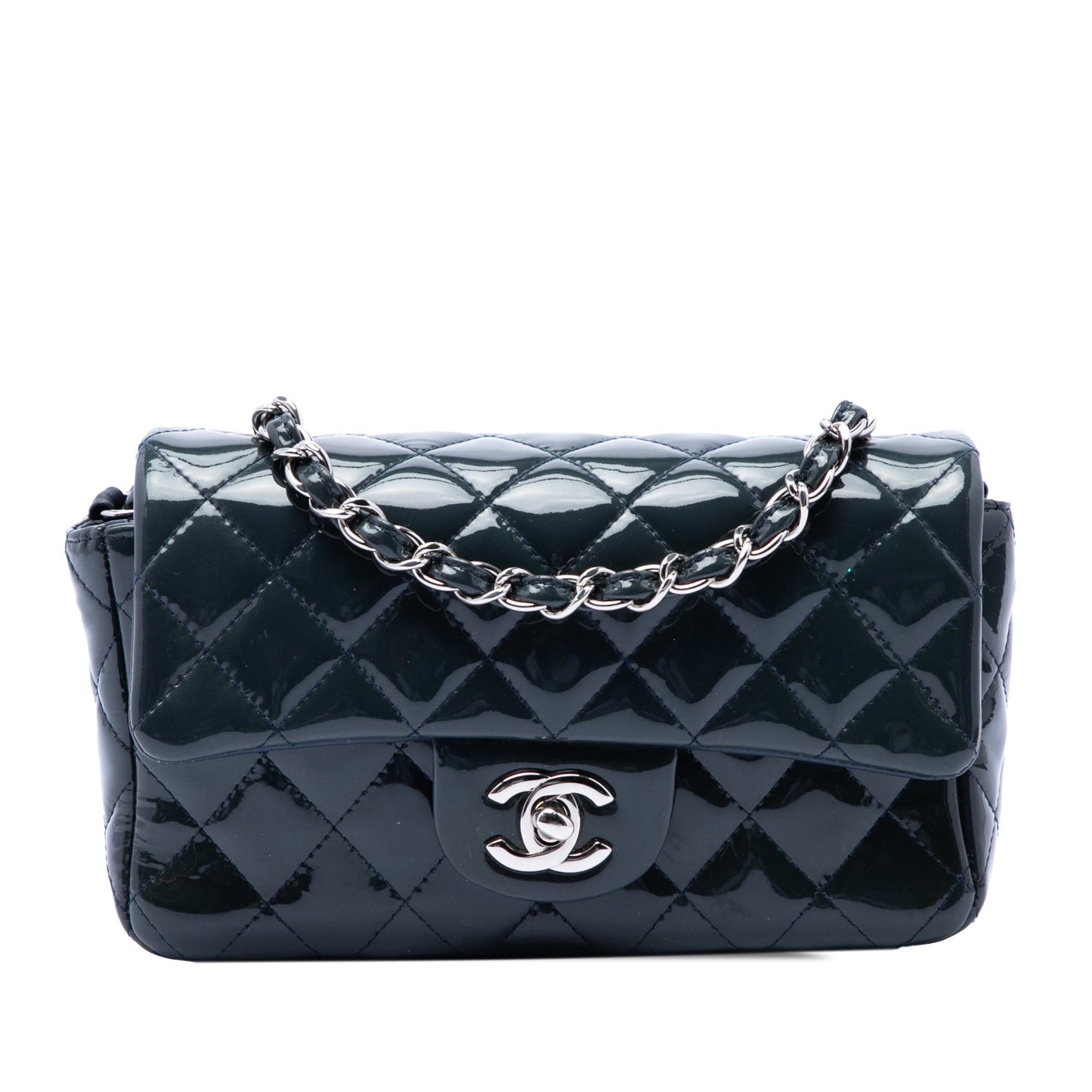 Chanel Mini Rectangular Classic Patent Single Flap