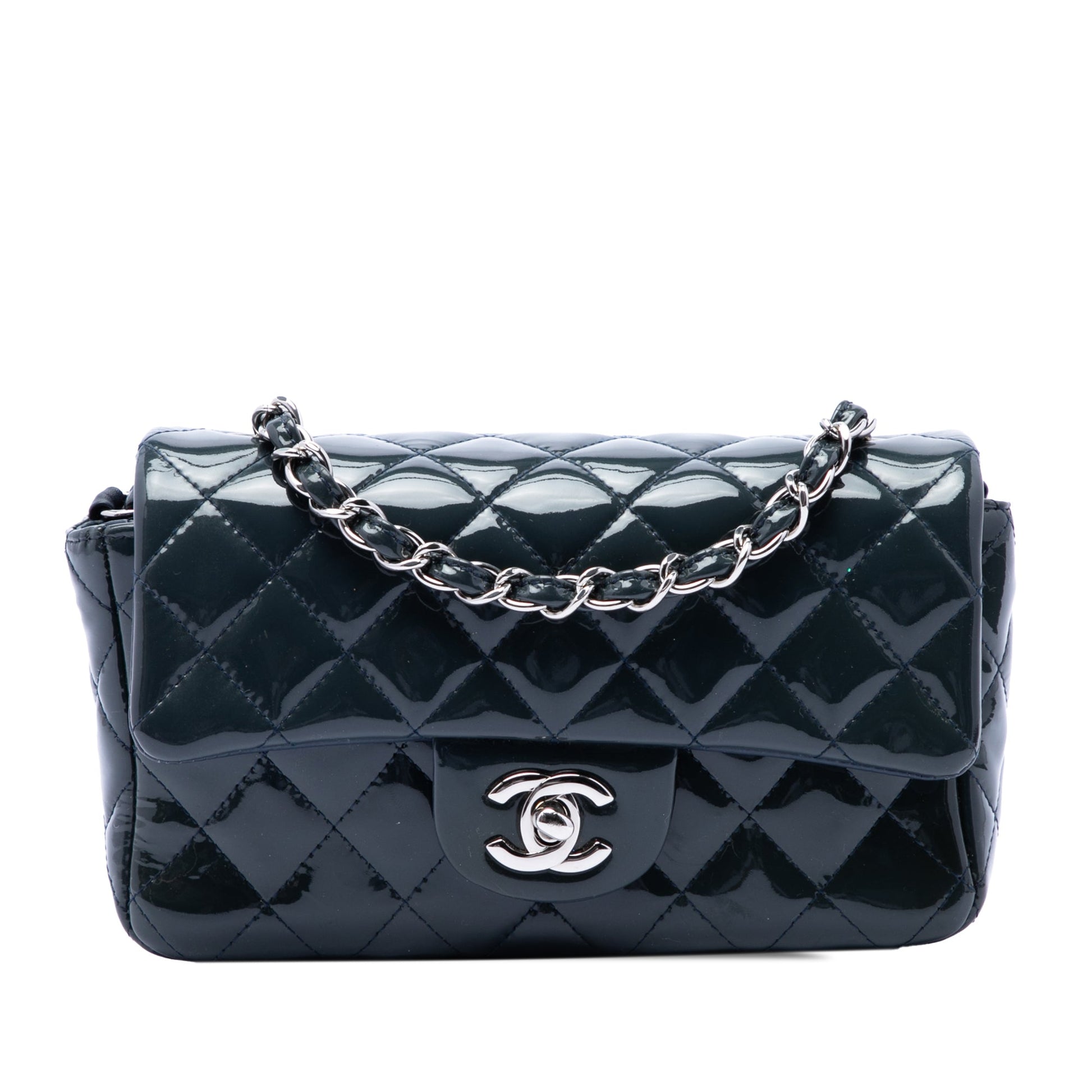 Chanel Mini Rectangular Classic Patent Single Flap