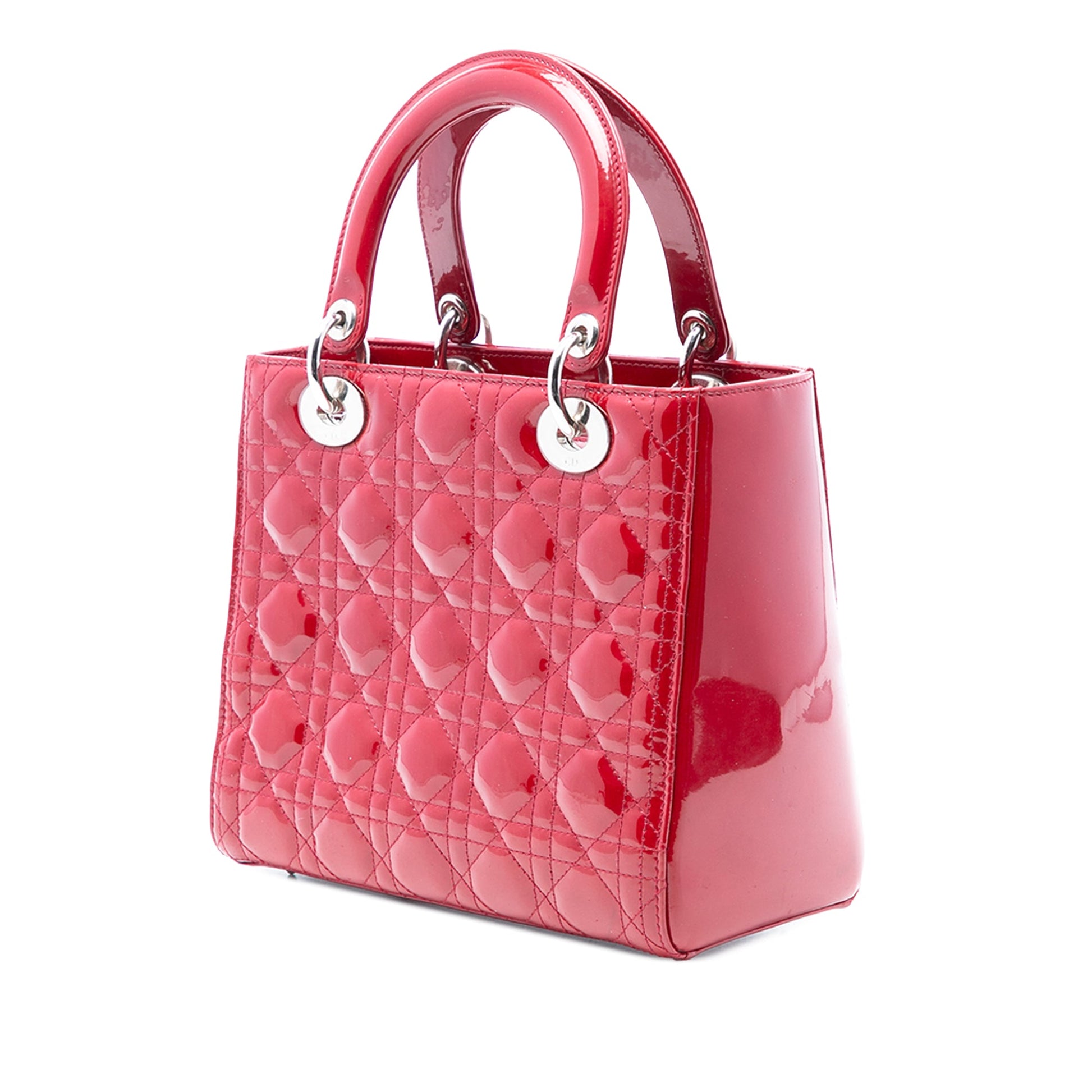 Dior Medium Patent Cannage Lady Dior