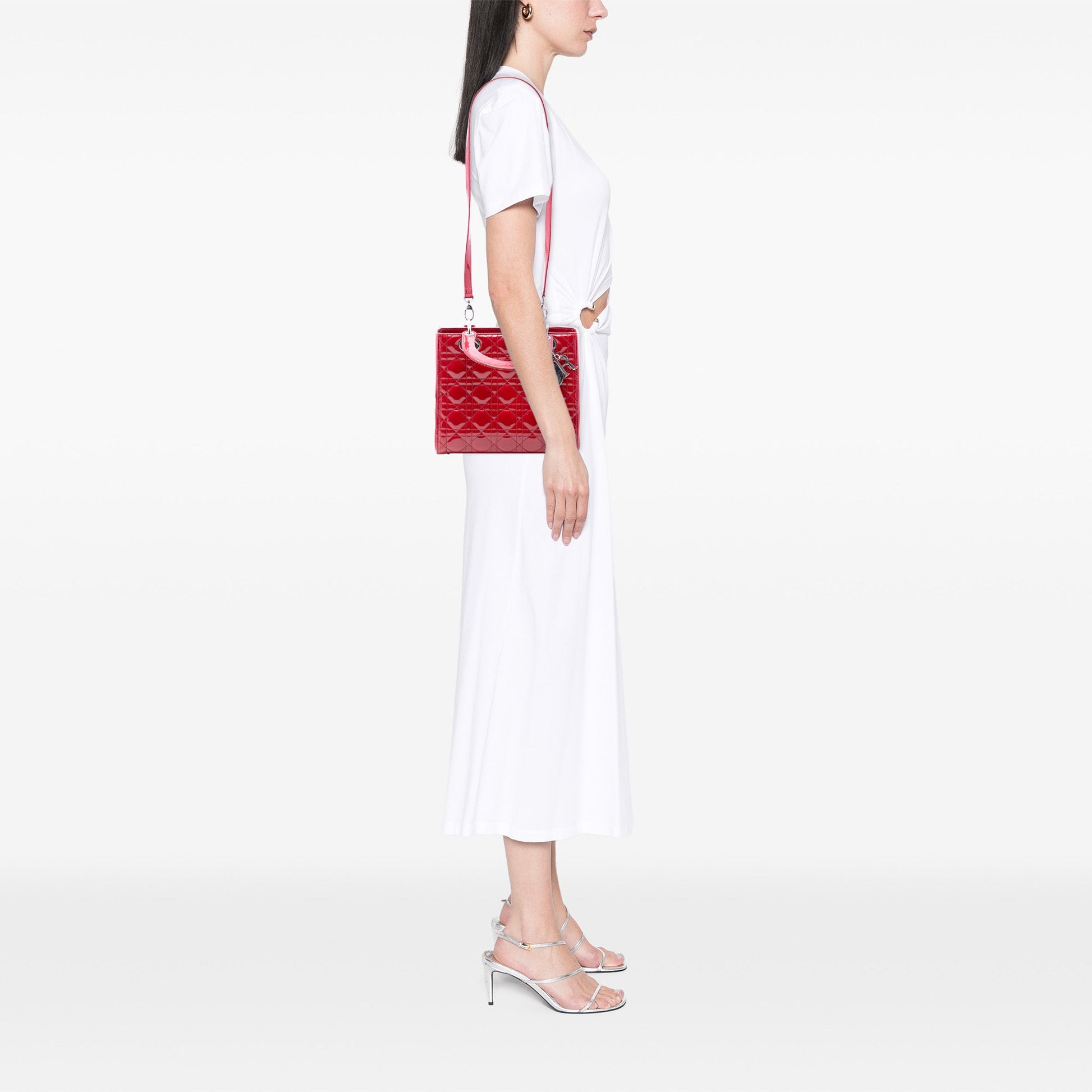 Dior Medium Patent Cannage Lady Dior