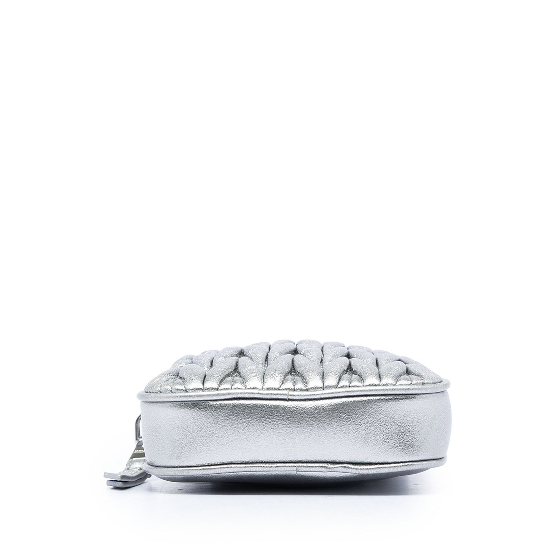 Miu Miu Matelasse Metallic Nappa Phone Holder Crossbody