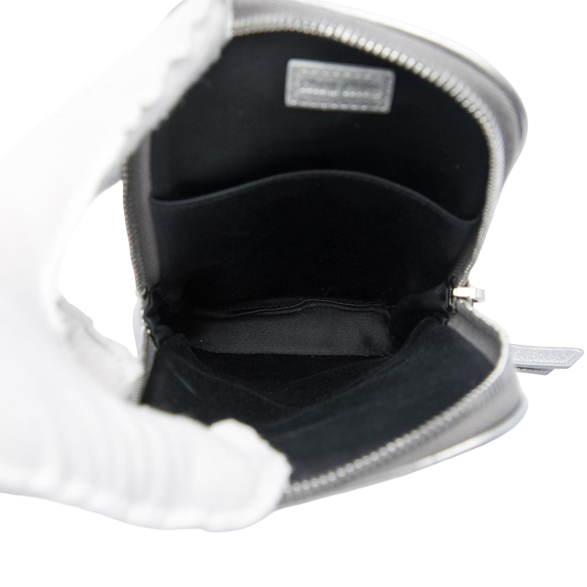 Miu Miu Matelasse Metallic Nappa Phone Holder Crossbody