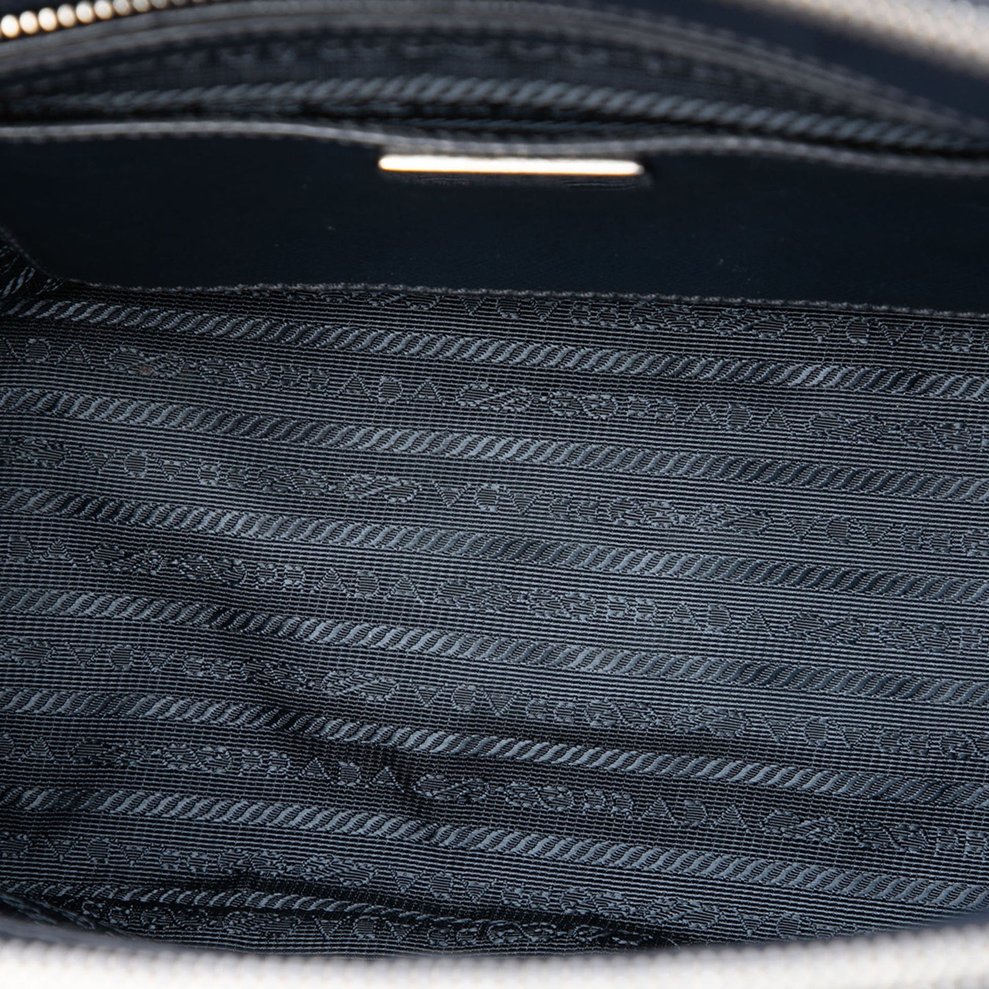 Prada Small Tessuto and City Calf Hand Stitched Galleria Double Zip Satchel