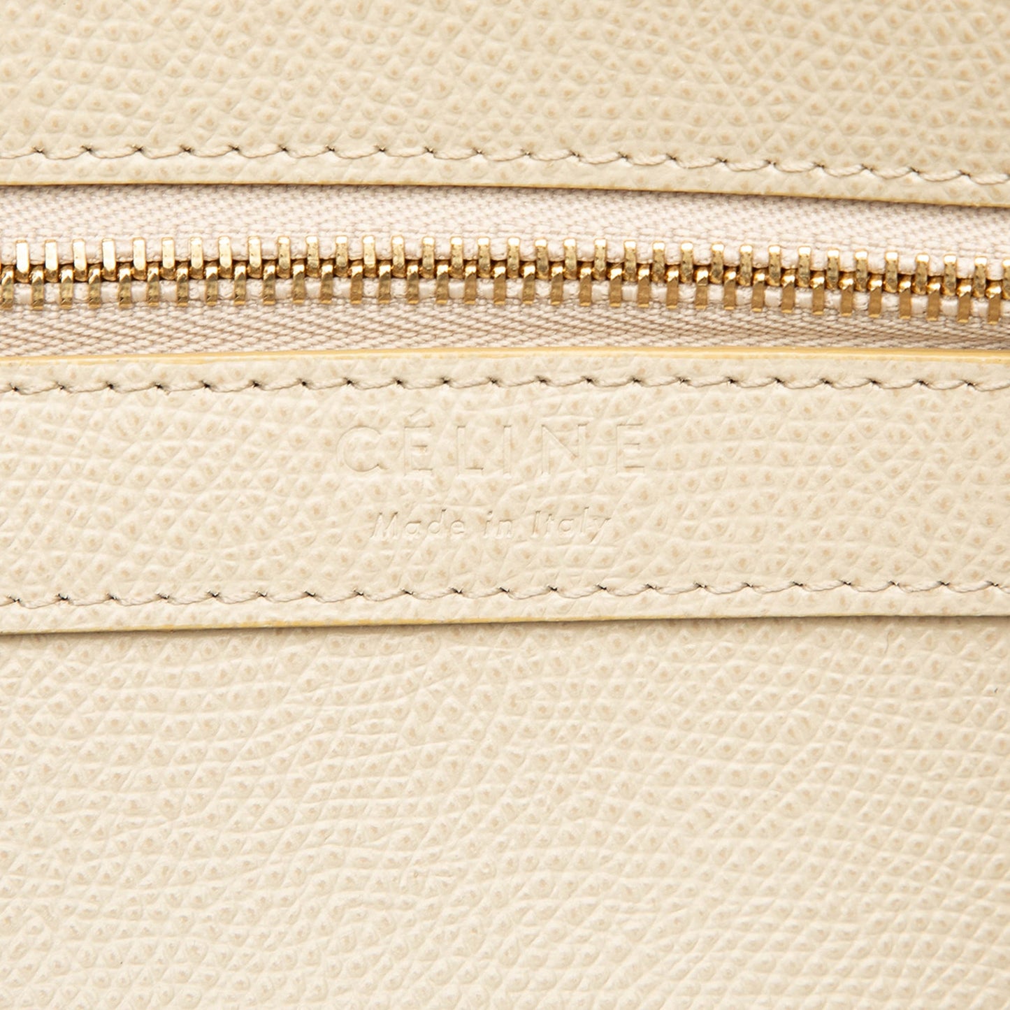 Celine Small Bicolor Grained Calfskin Vertical Cabas Tote
