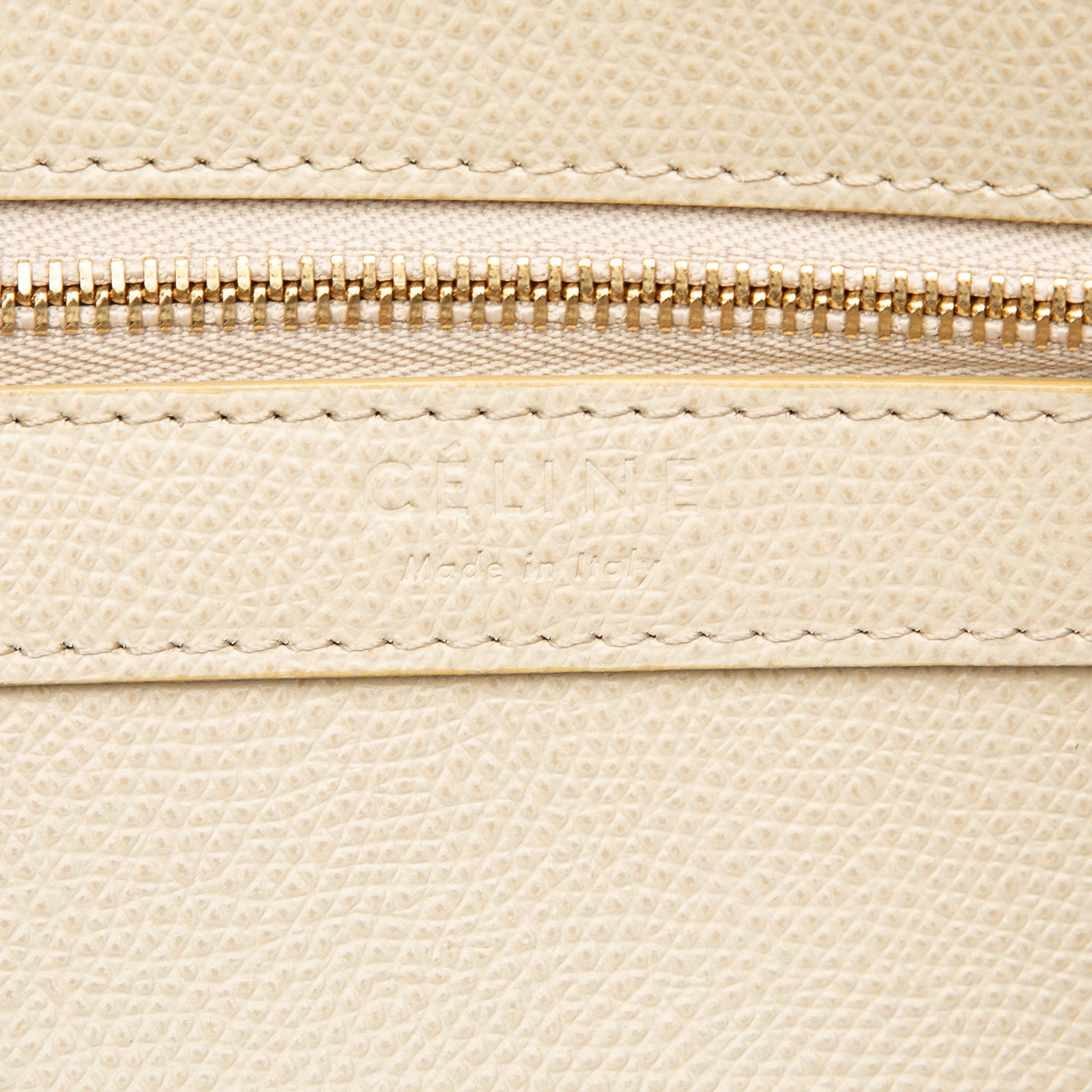 Celine Small Bicolor Grained Calfskin Vertical Cabas Tote